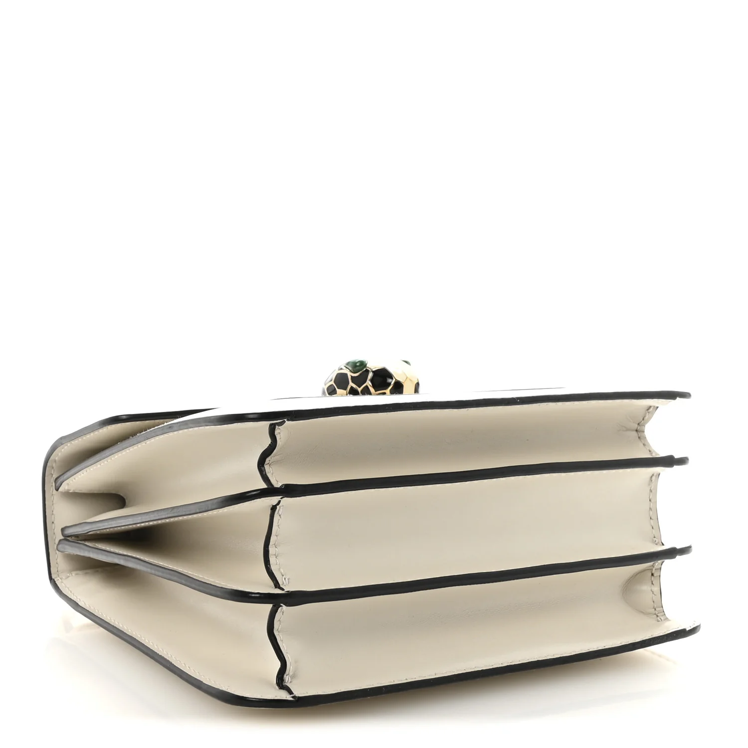 Calfskin Serpenti Forever Top Handle White - Image 4
