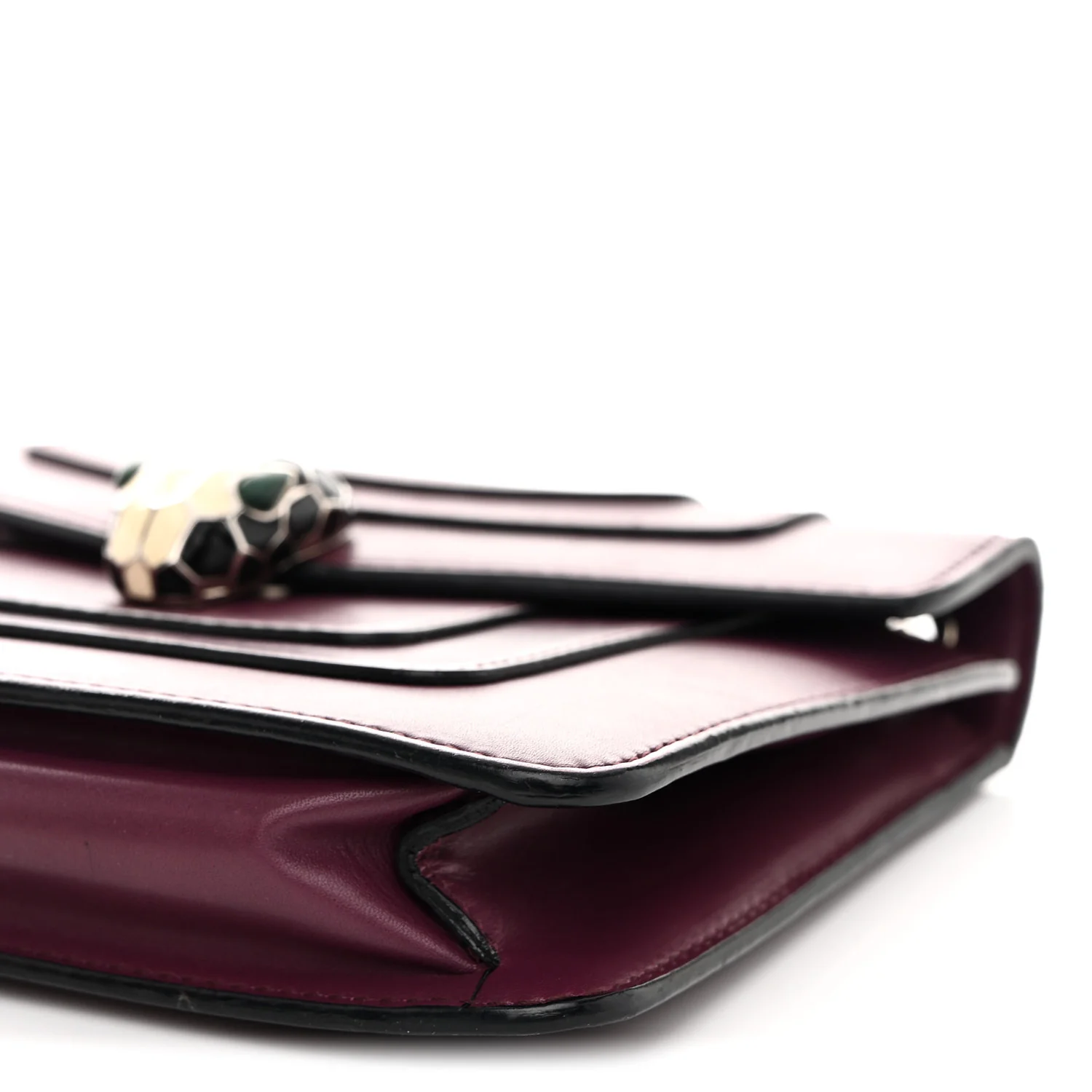 Calfskin Small Serpenti Forever Snake Strap Crossbody Bag Purple - Image 11