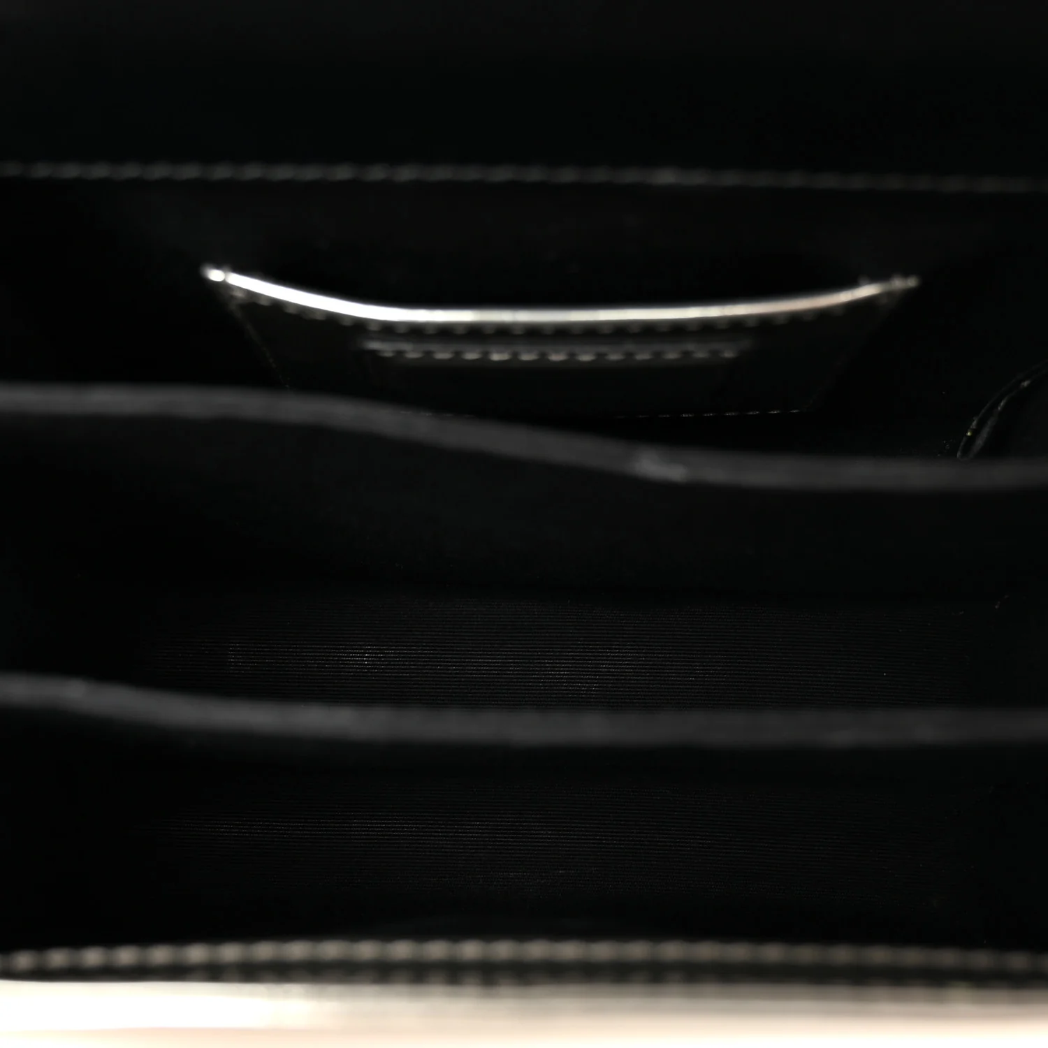 Metallic Calfskin Serpenti Forever Top Handle Silver - Image 6