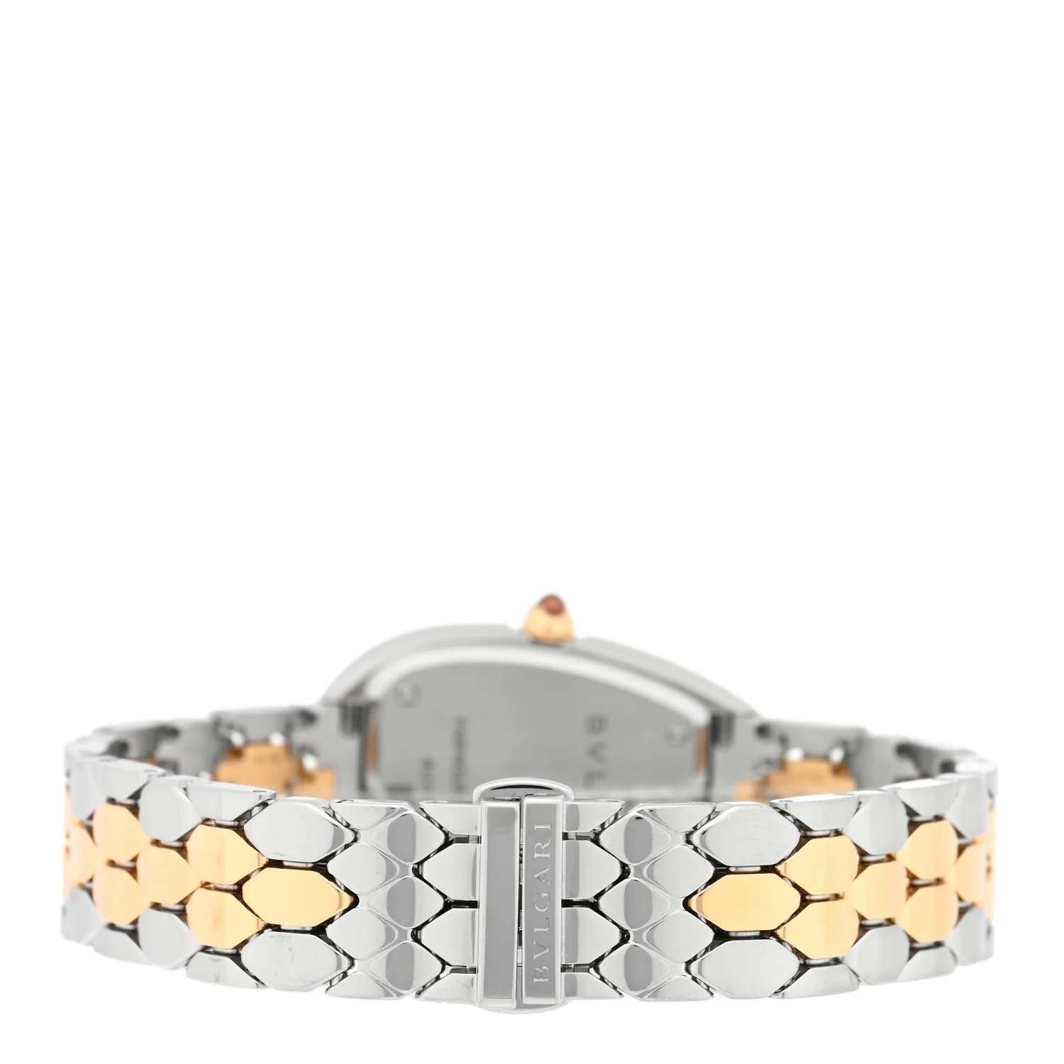 Stainless Steel 18K Yellow Gold Diamond Bezel 33mm Serpenti Seduttori Quartz Watch - Image 3