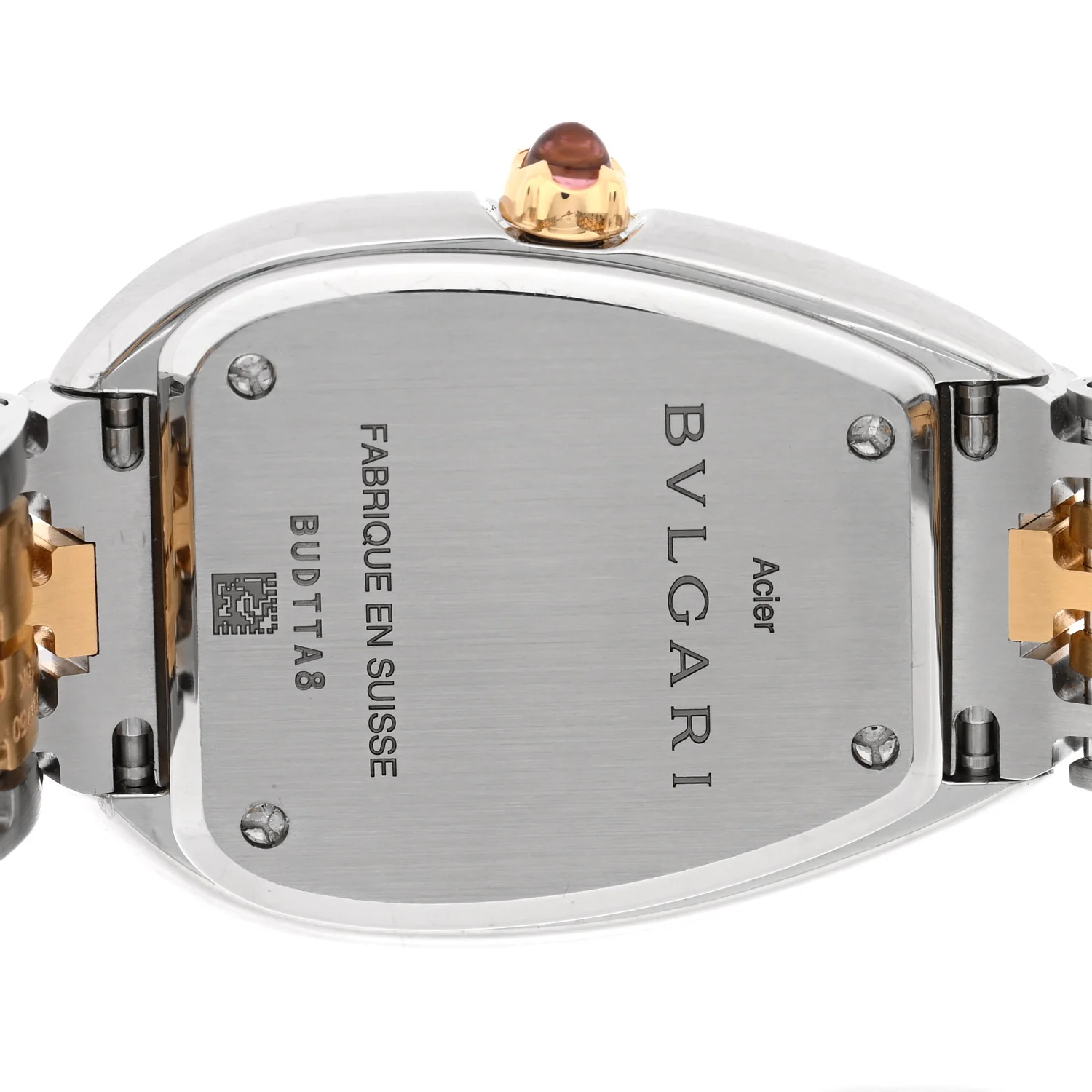 Stainless Steel 18K Yellow Gold Diamond Bezel 33mm Serpenti Seduttori Quartz Watch - Image 4
