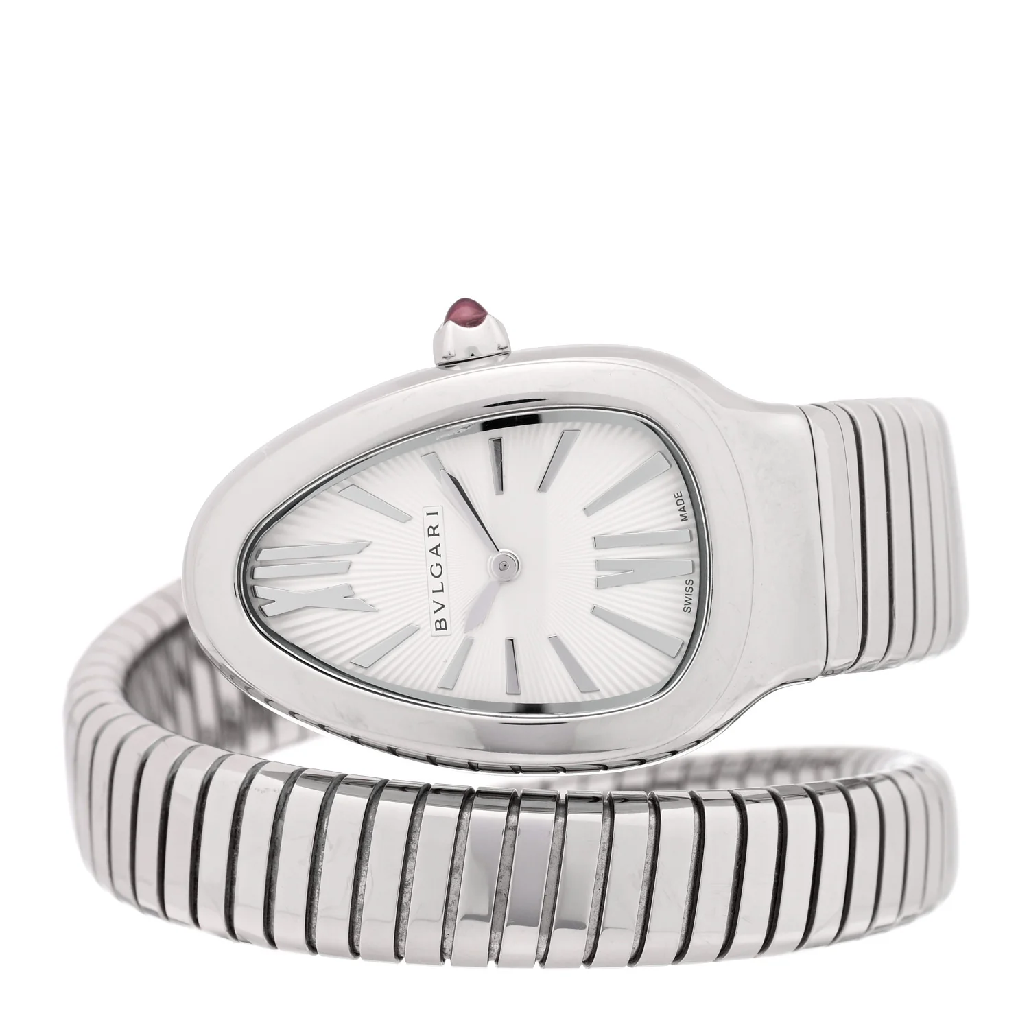 Stainless Steel 35mm Serpenti Tubogas Quartz Watch - Image 2