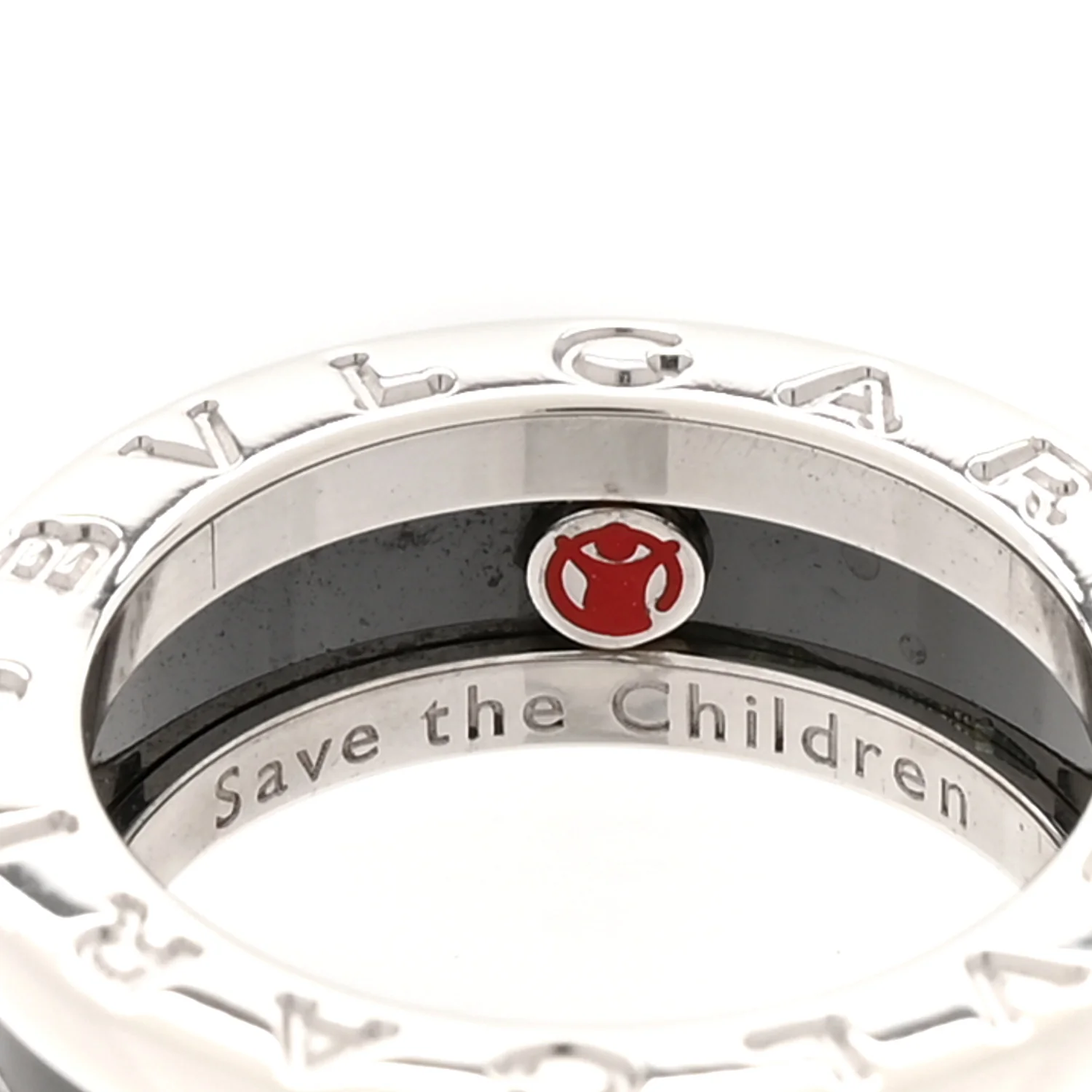 Sterling Silver Ceramic Save The Children One-Band Ring 48 4.5 - Image 5