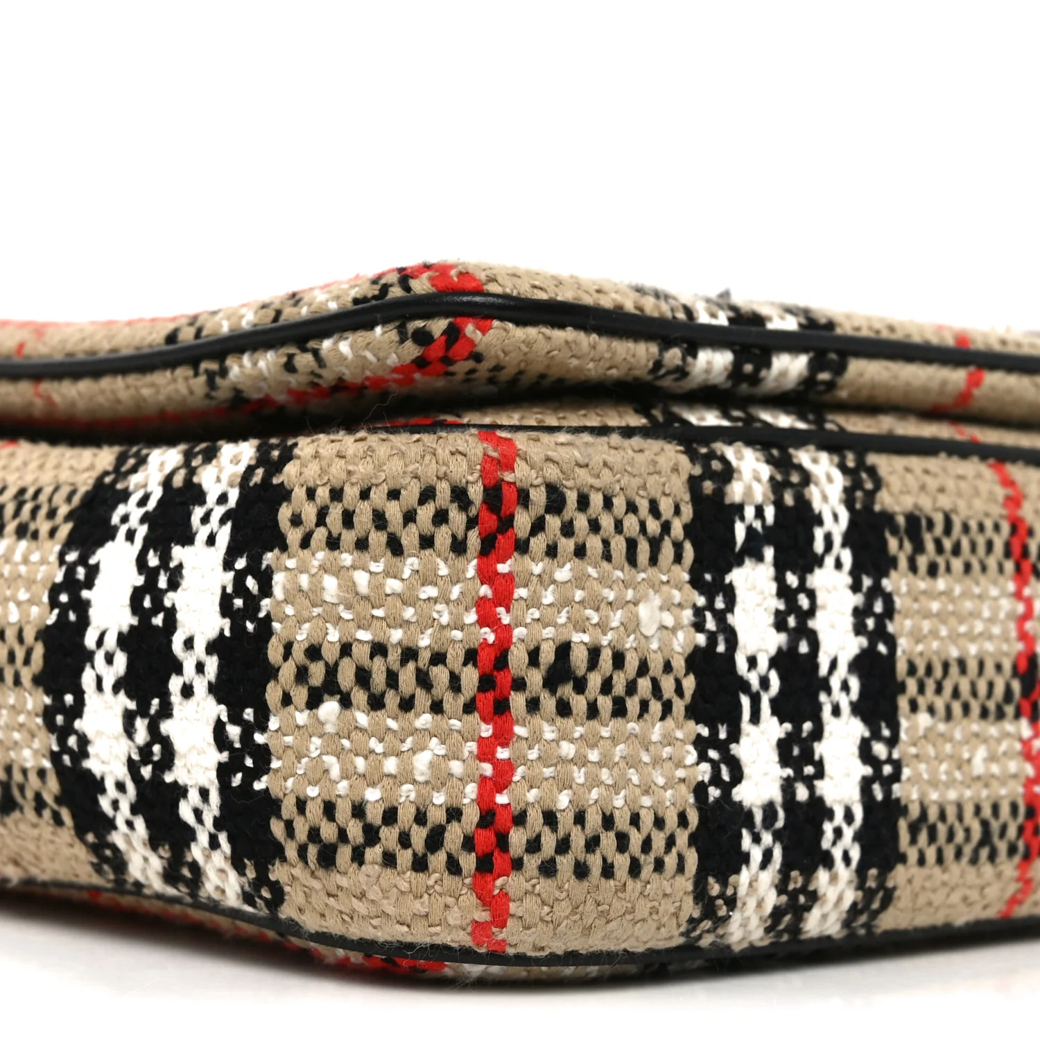 BURBERRY Calfskin Boucle Check Medium Lola Chain Bag Archive Beige - Image 8