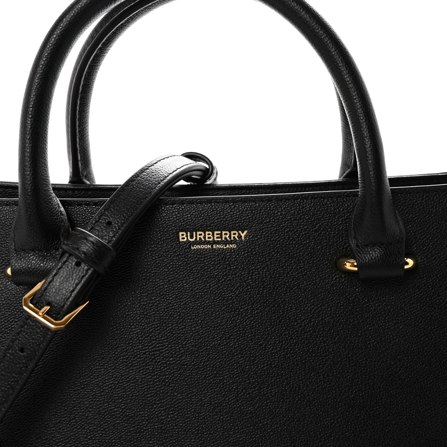 Calfskin Mega Check Small Banwell Tote Black - Image 7