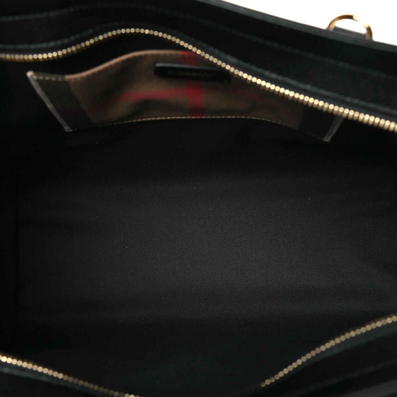 Calfskin Mega Check Small Banwell Tote Black - Image 5