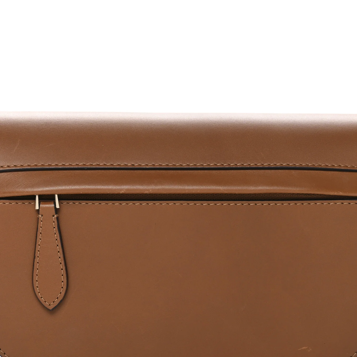 Calfskin Small Two-Tone Olympia Shoulder Bag Warm Tan - Image 7