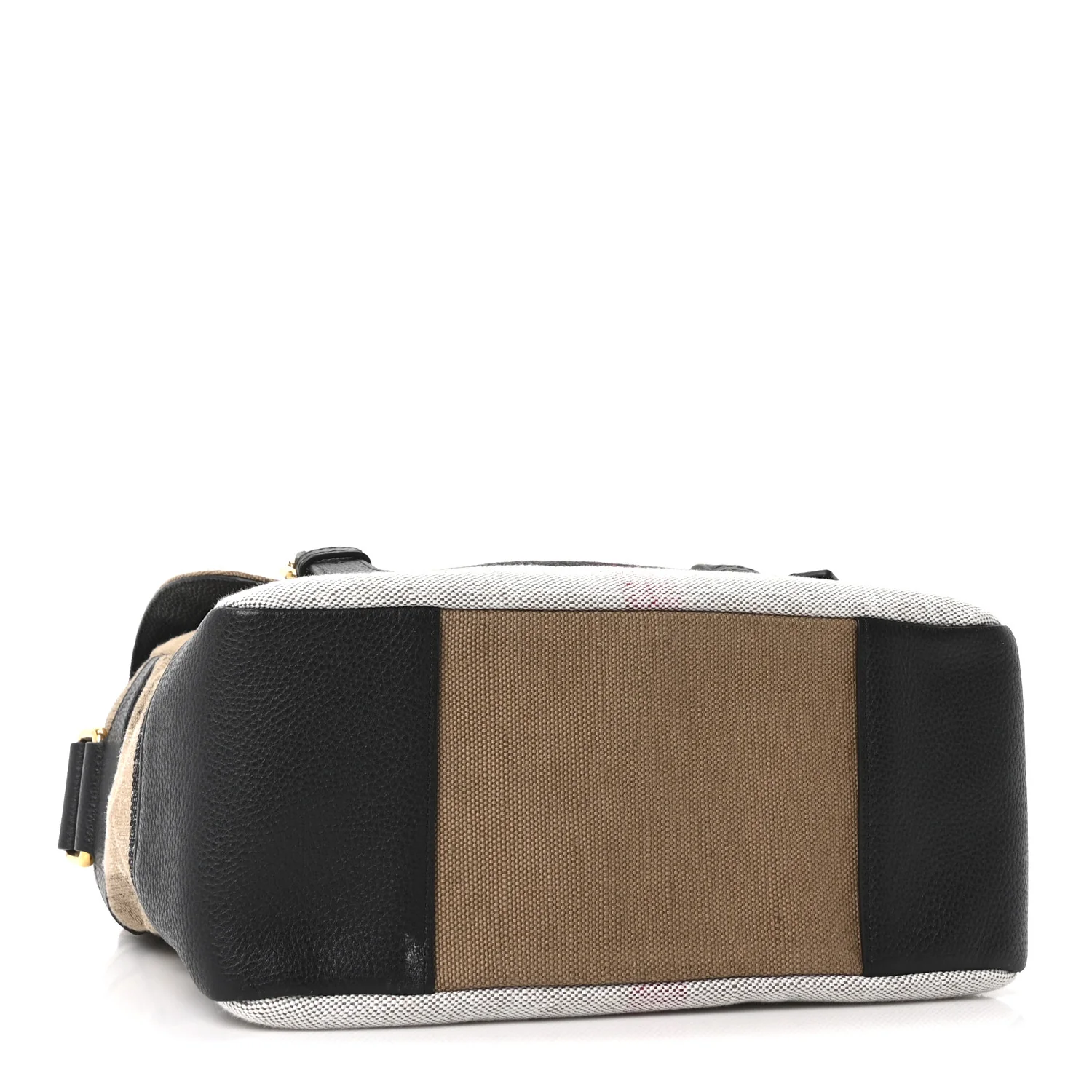 Canvas Mega Check Small Baildon Messenger Bag Black - Image 4