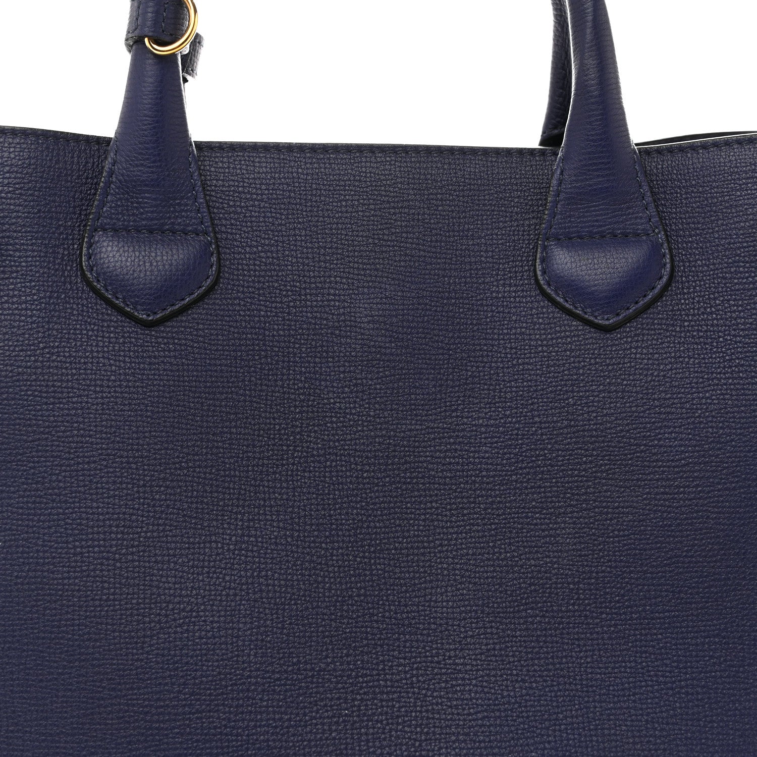 Derby Calfskin House Check Medium Banner Tote Ink Blue - Image 7
