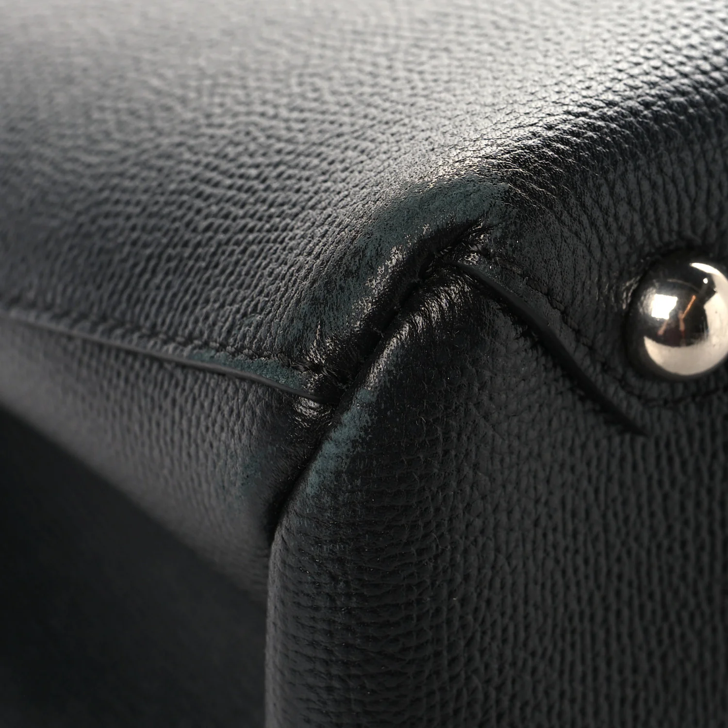 Derby Calfskin Medium Banner Tote Black - Image 10