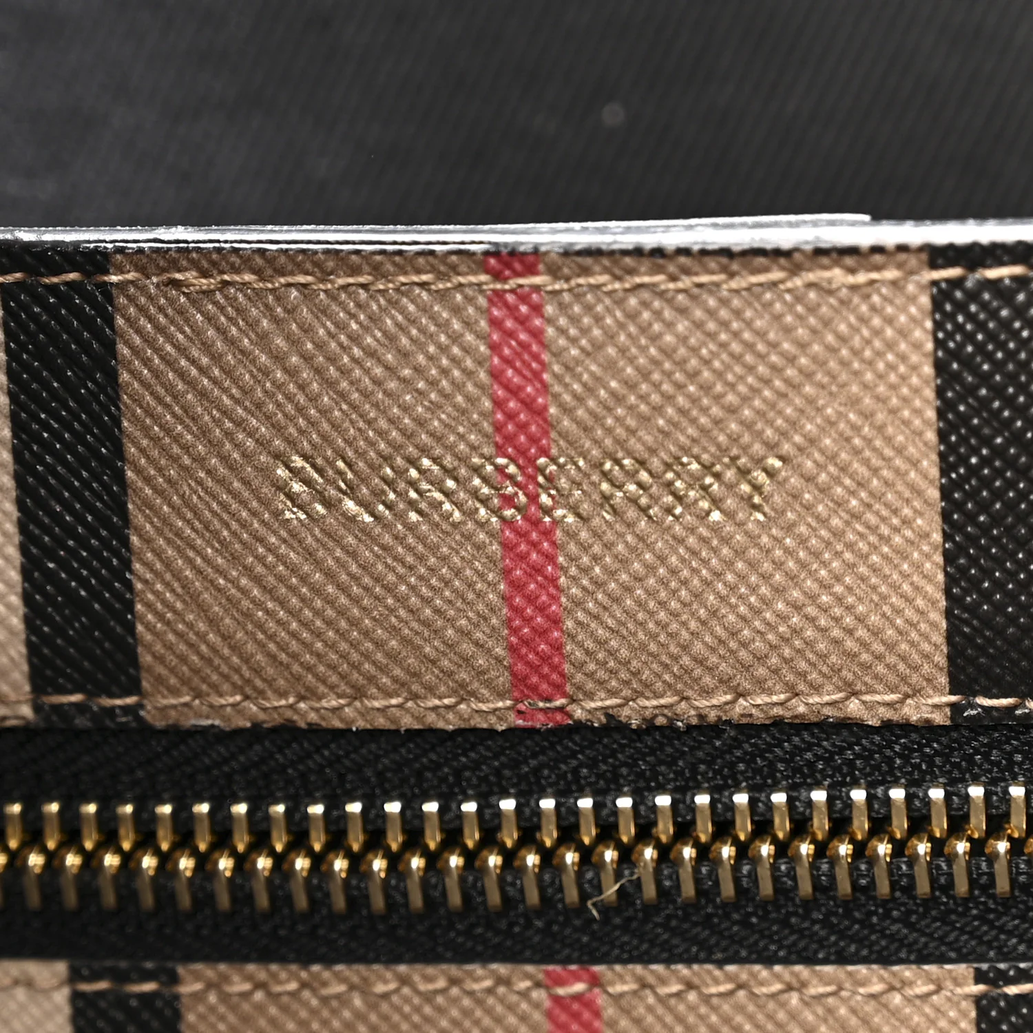 E-Canvas Stripe Book Tote Tan Archive Beige - Image 6