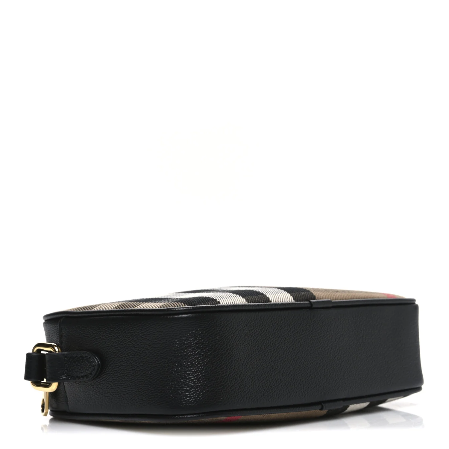 Giant Check Calfskin Small Camera Bag Black - Image 4