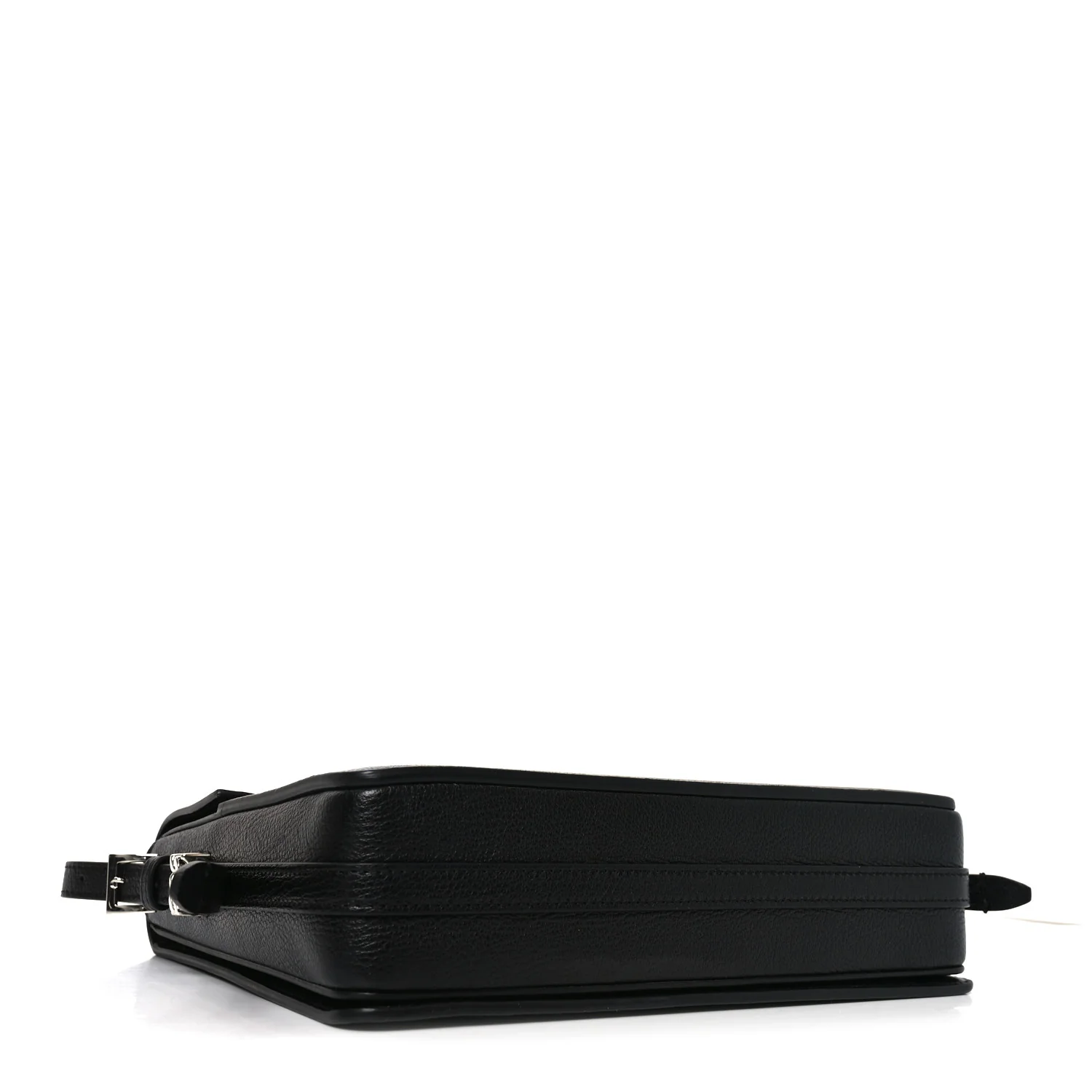Grained Calfskin Large Grace Bag Black - Image 4