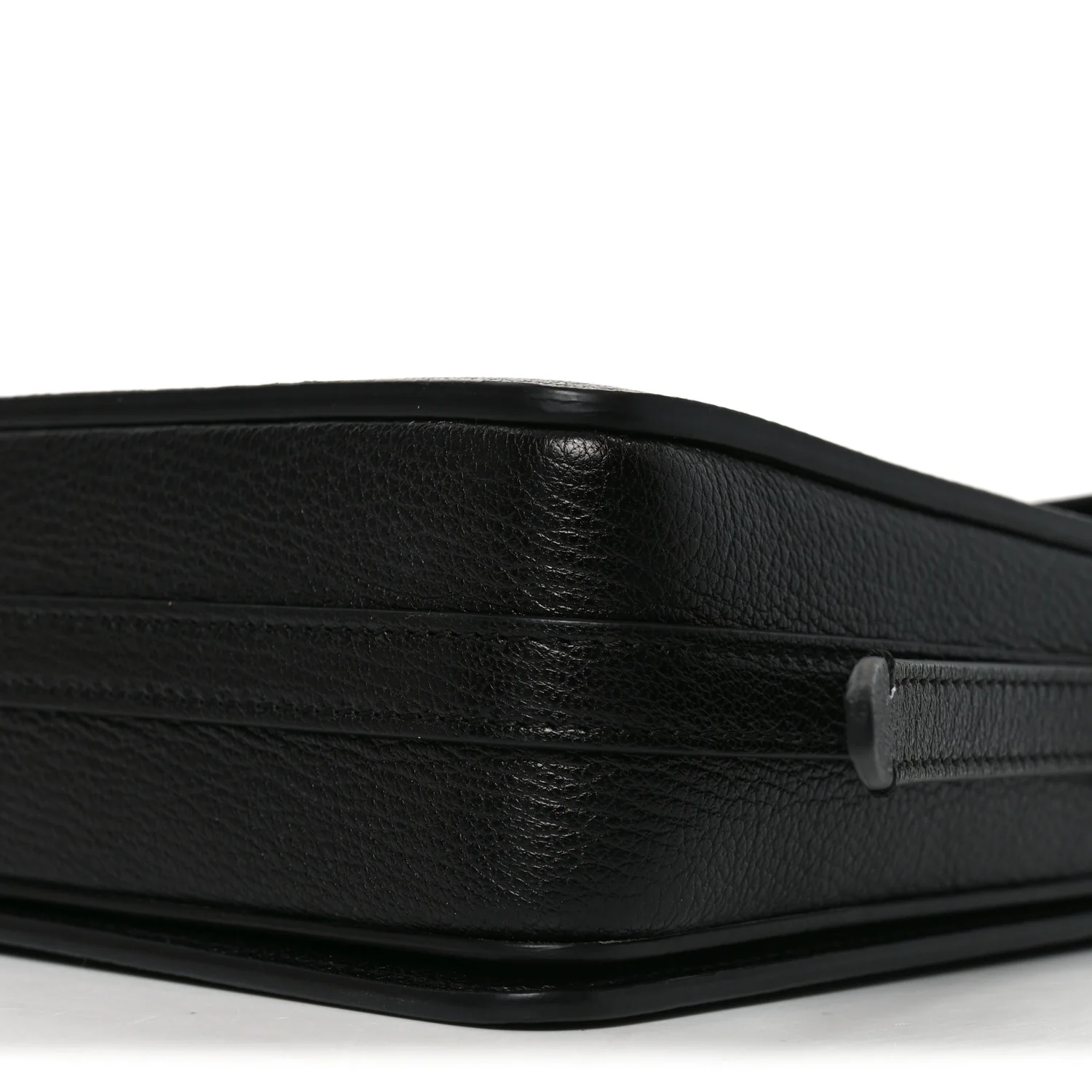 Grained Calfskin Large Grace Bag Black - Image 9