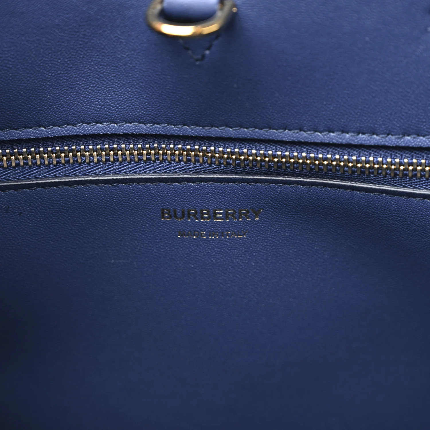 Grained Calfskin Small Frances Tote Navy - Image 6