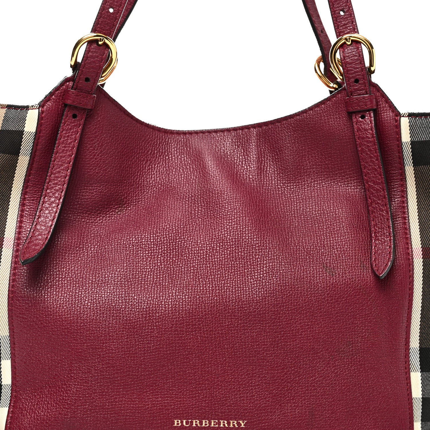 Grainy Calfskin House Check Small Canterbury Berry Pink - Image 7