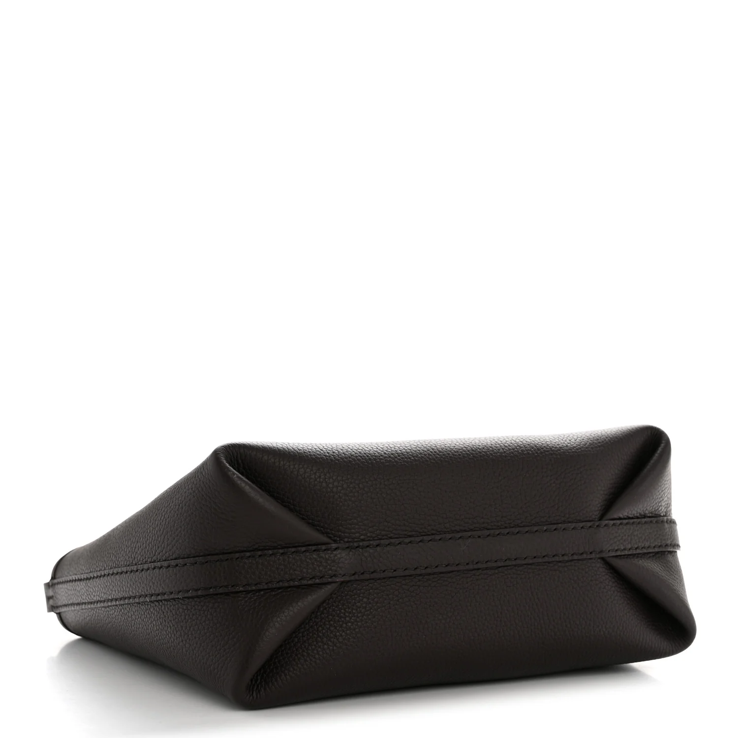 Grainy Calfskin Mini Reversible Tote Peat Sand - Image 7