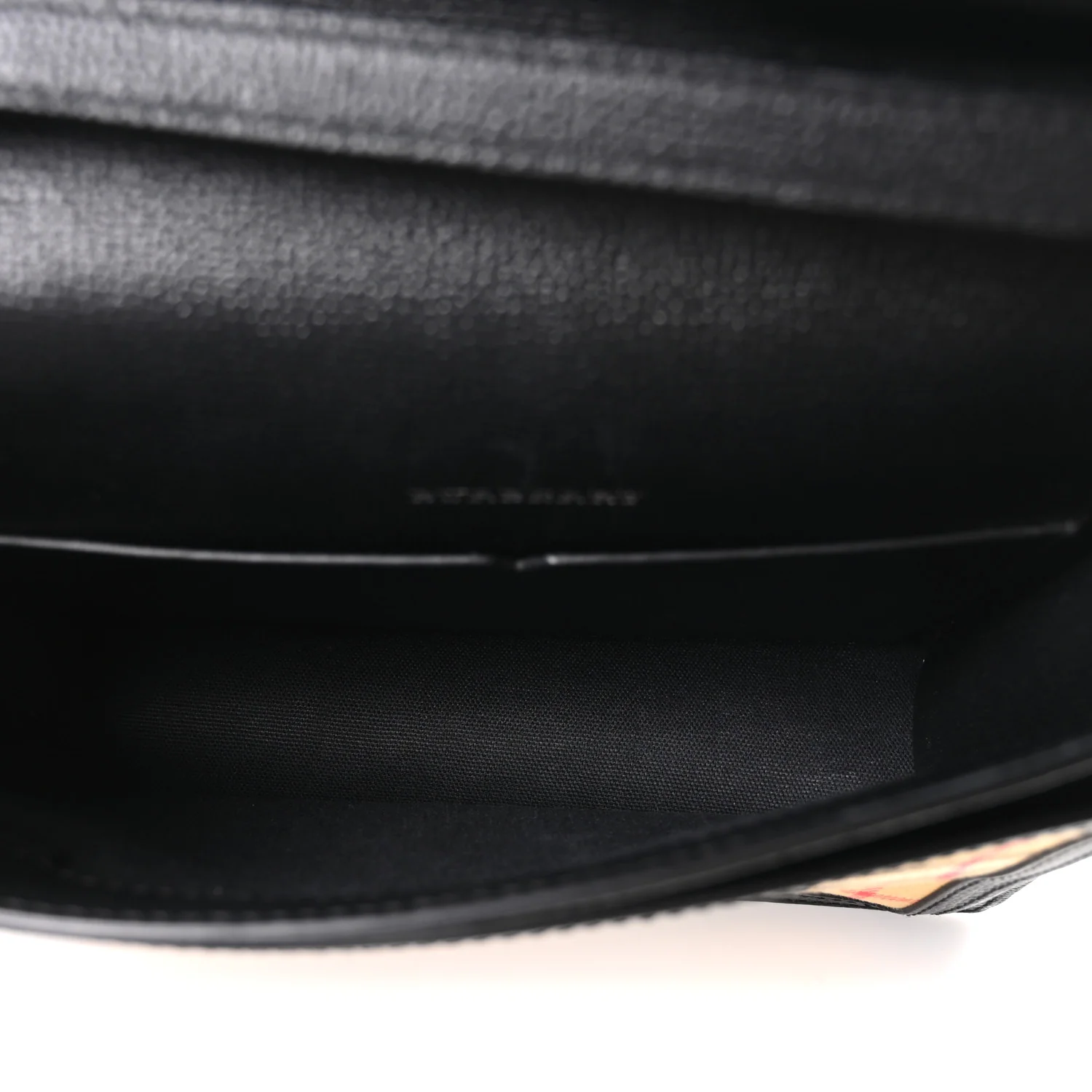 Grainy Calfskin Vintage Check Small Macken Crossbody Bag Black - Image 5