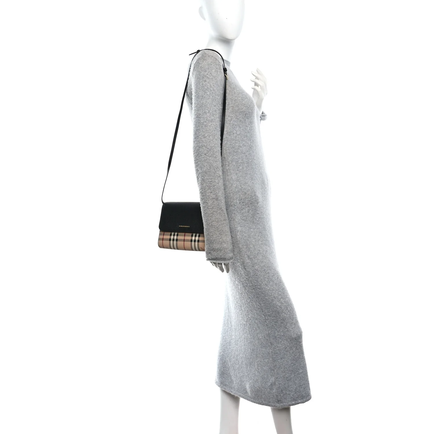 Haymarket Check Small Loxley Crossbody Black - Image 2