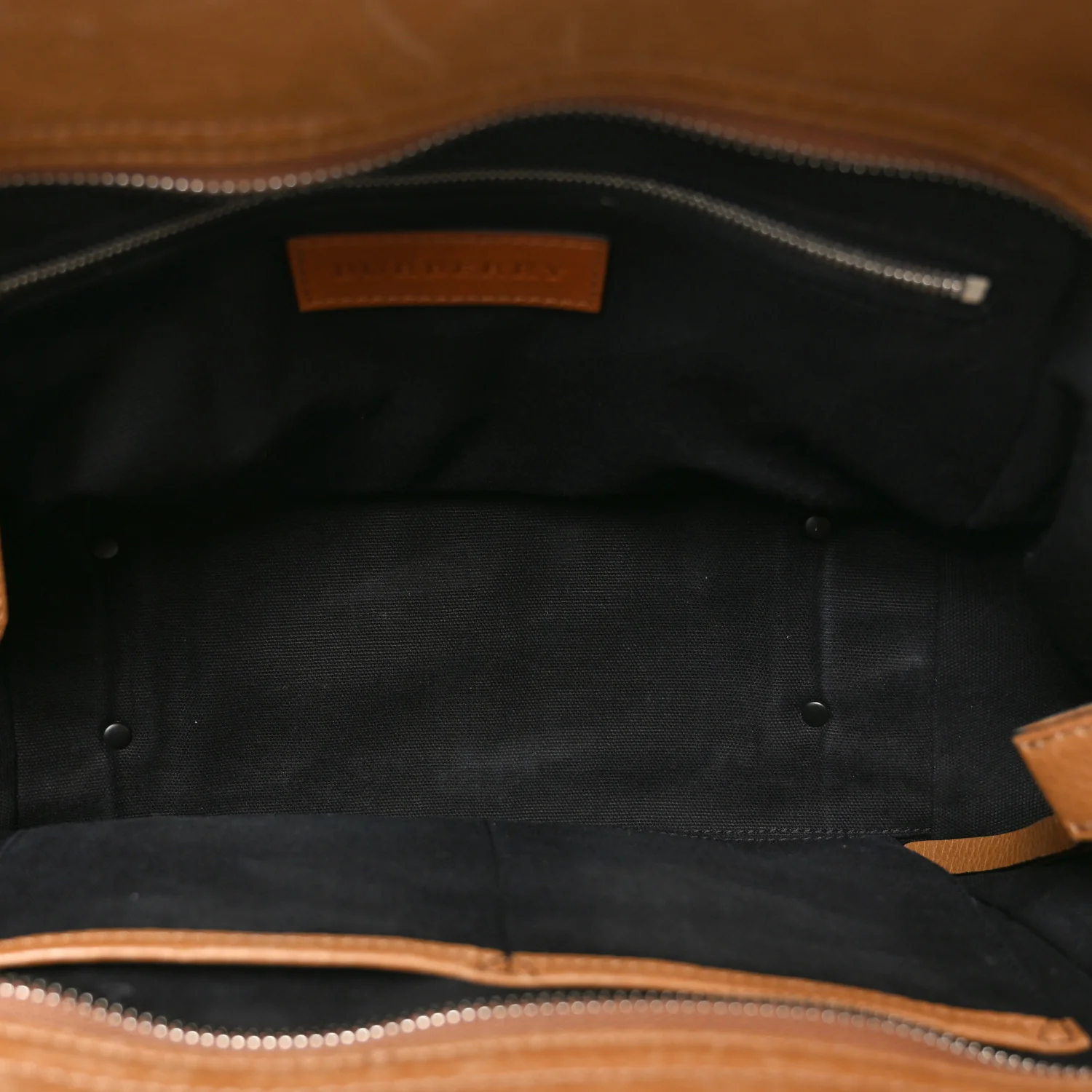 Mega Check Grained Calfskin Medium Harcourt Satchel Saddle Brown - Image 9