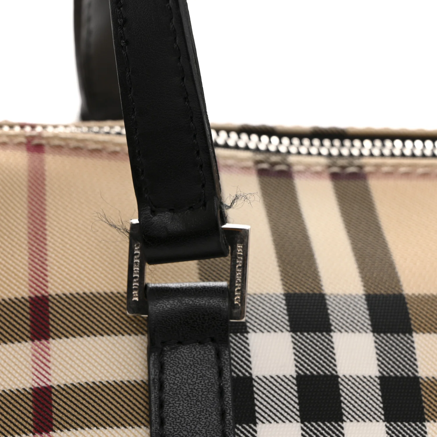 Nova Check Barrel Bag Black - Image 11