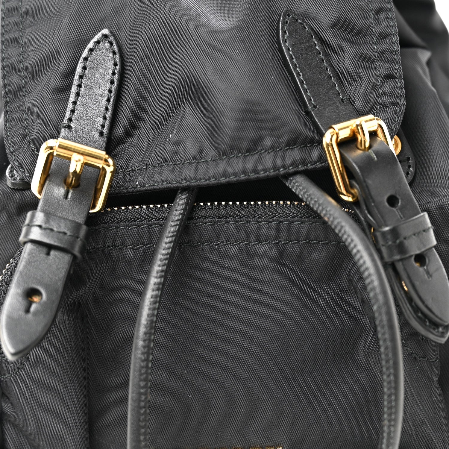 Nylon Small Crossbody Rucksack Backpack Black - Image 14