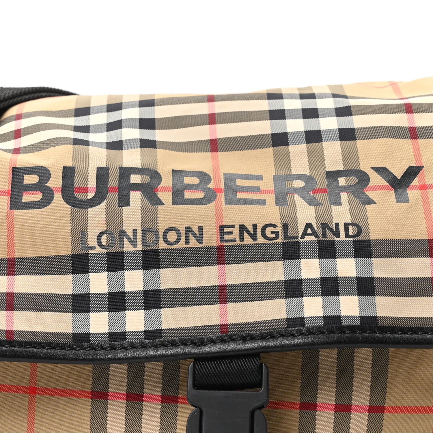 Nylon Vintage Check Logo Diaper Bag - Image 8