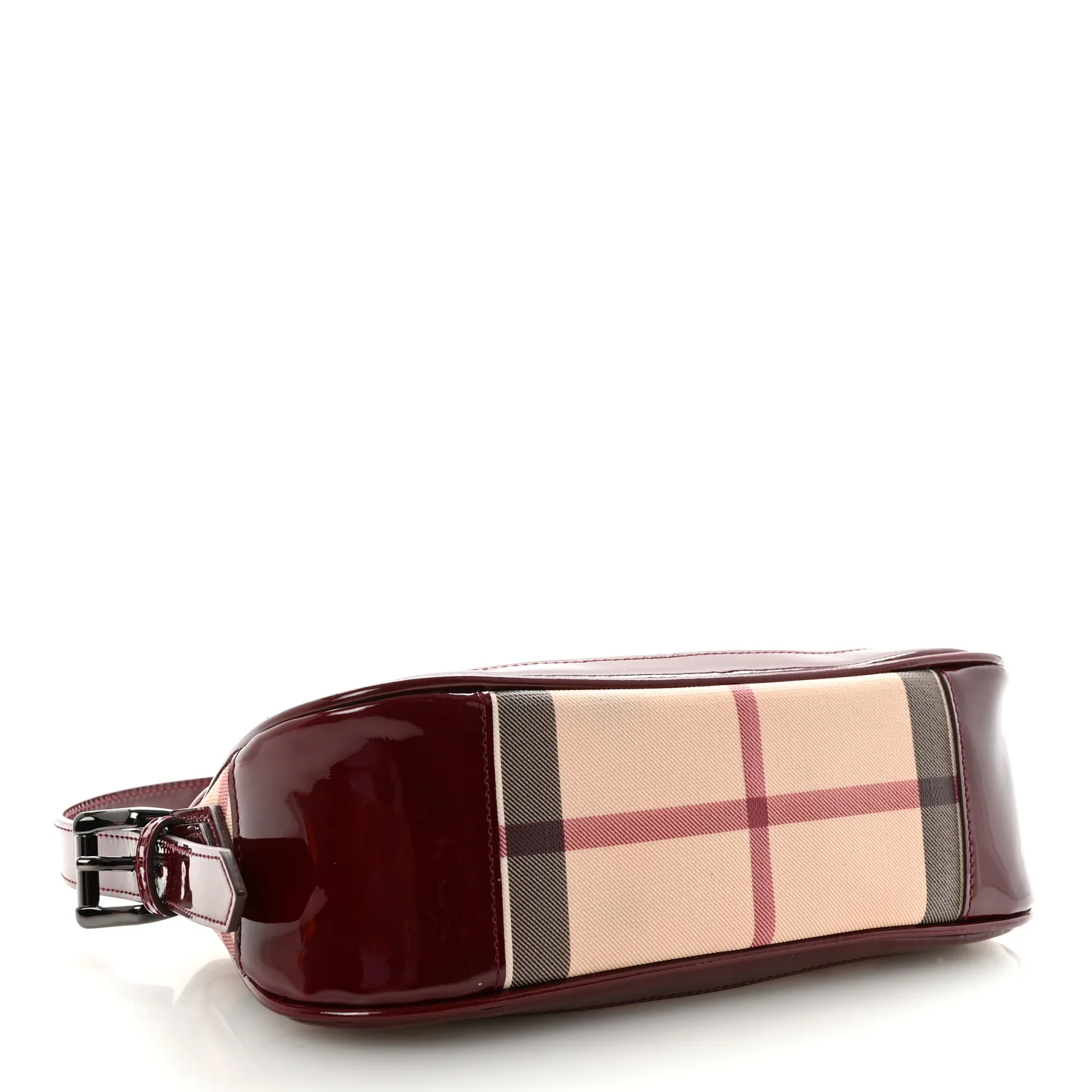 Patent Nova Check Newbury Dark Red - Image 4