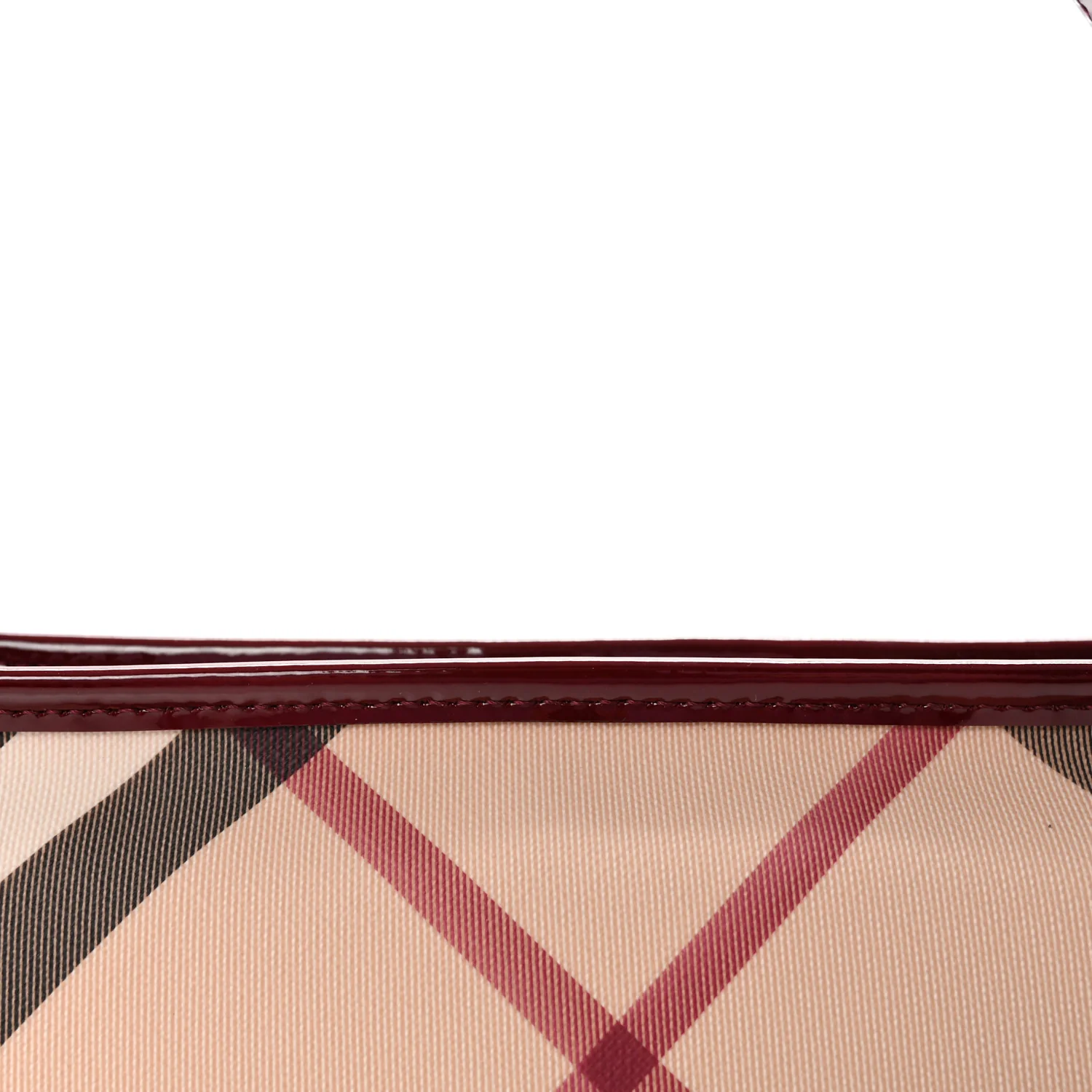 Patent Nova Check Newbury Dark Red - Image 7