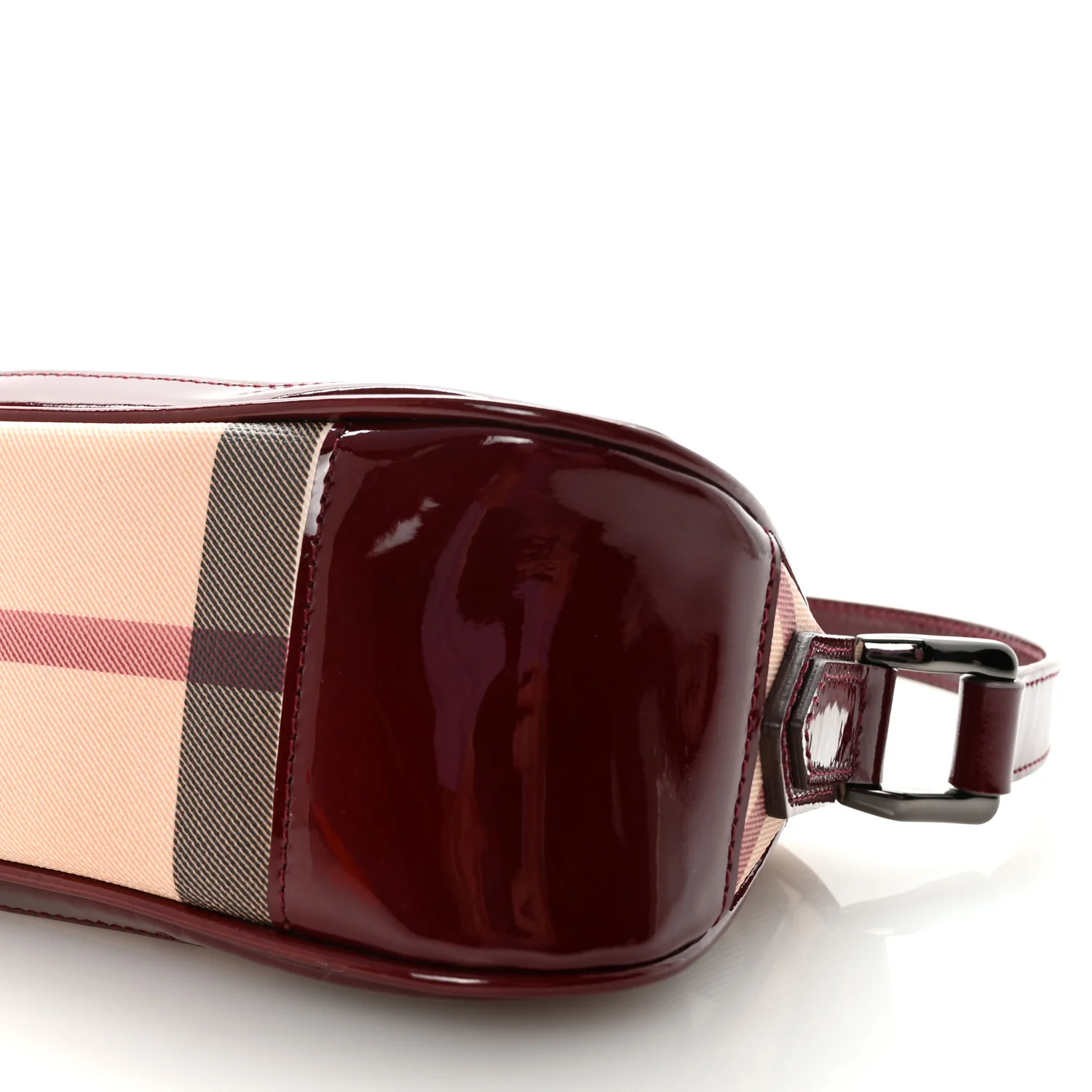 Patent Nova Check Newbury Dark Red - Image 9
