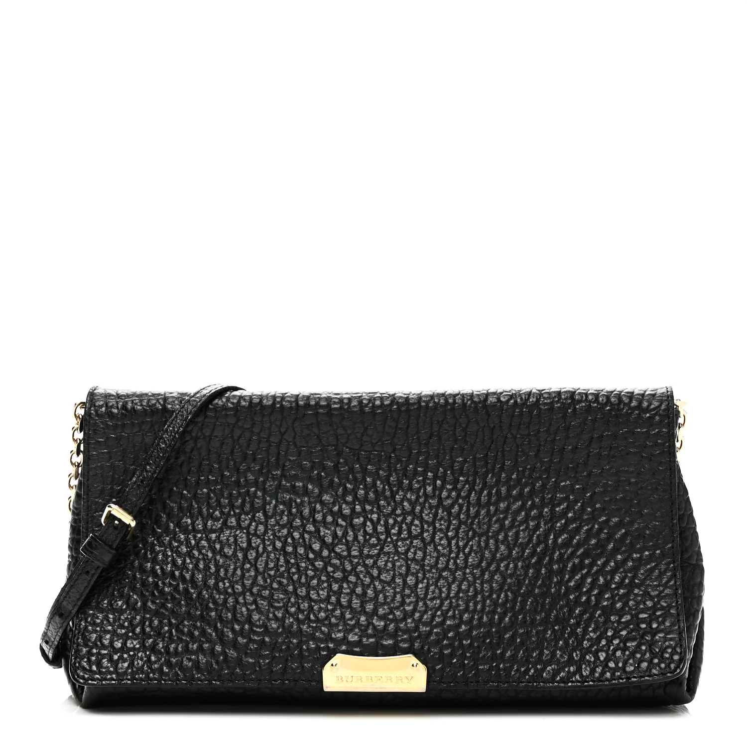 Signature Grain Medium Mildenhall Crossbody Bag Black