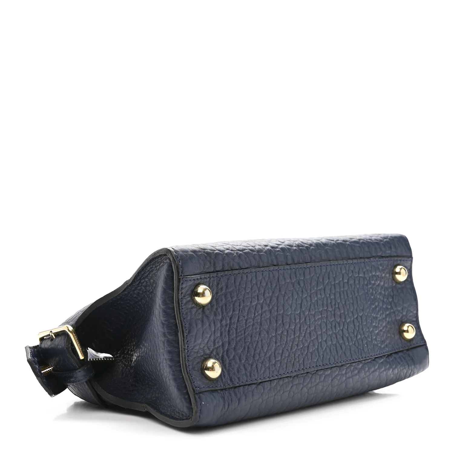 Signature Grain Small Clifton Bag Navy Blue - Image 4