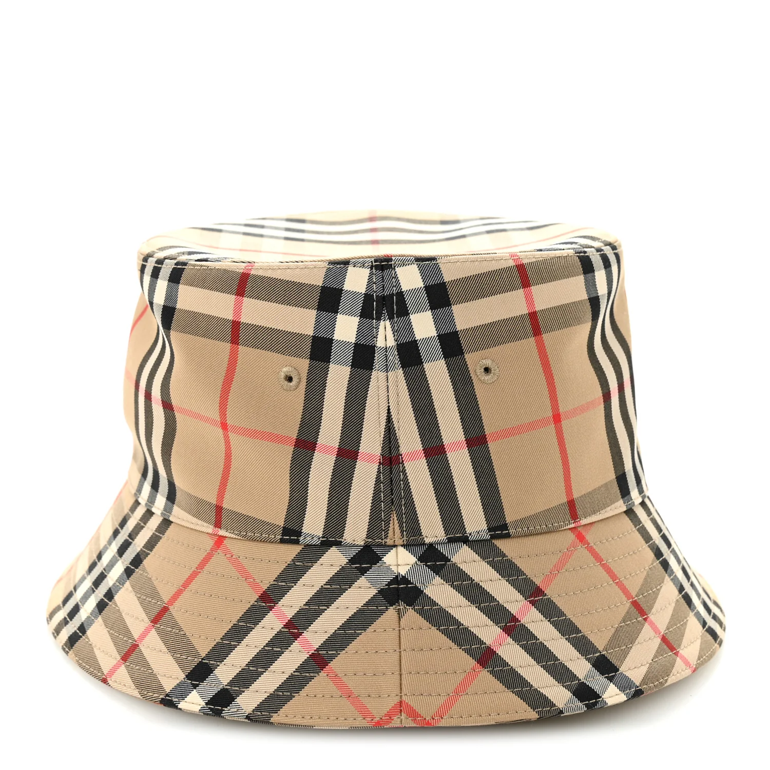 Technical Cotton Vintage Check Bucket Hat L Archive Beige - Image 4