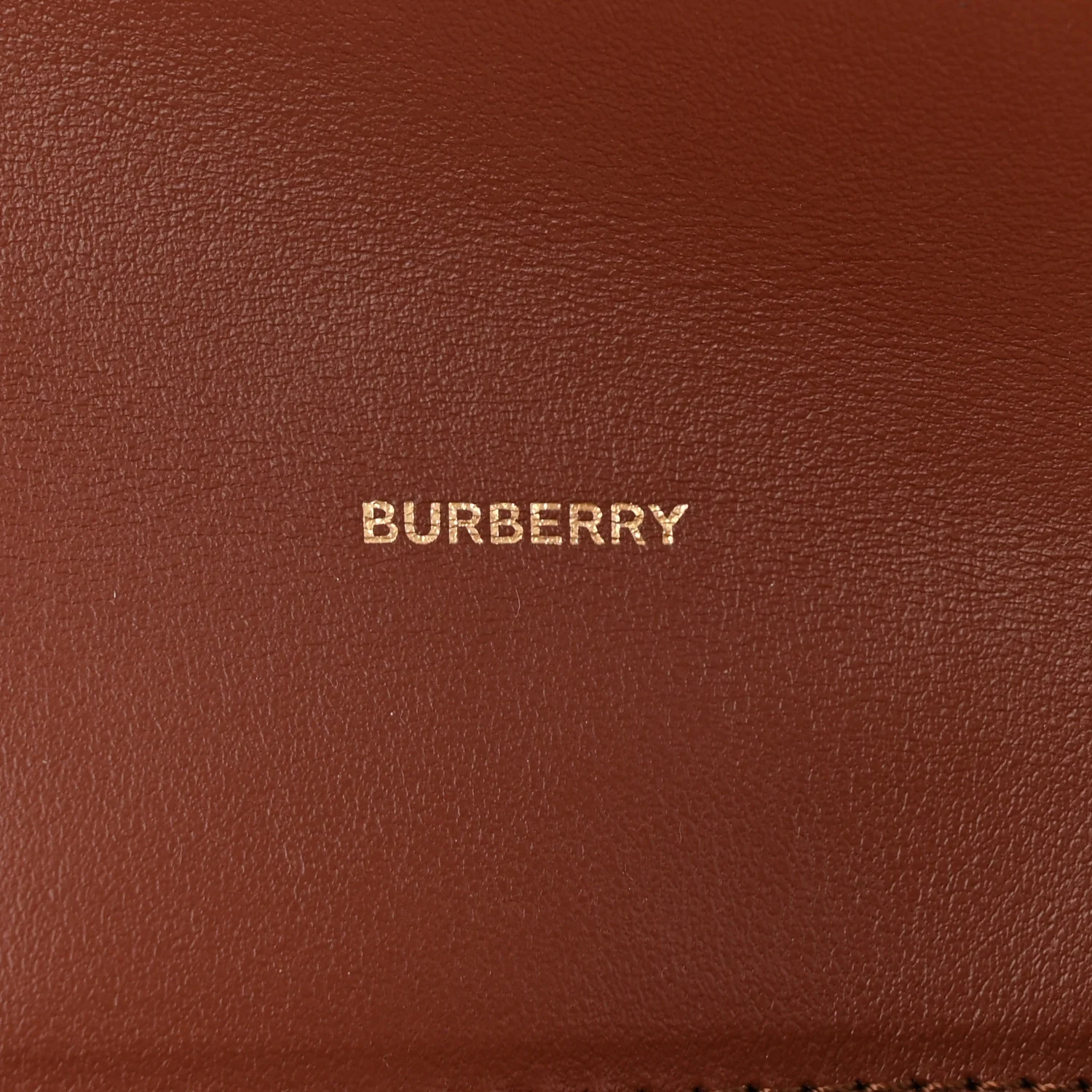 Vintage Check Grain Calfskin Halton Wallet Tan - Image 6