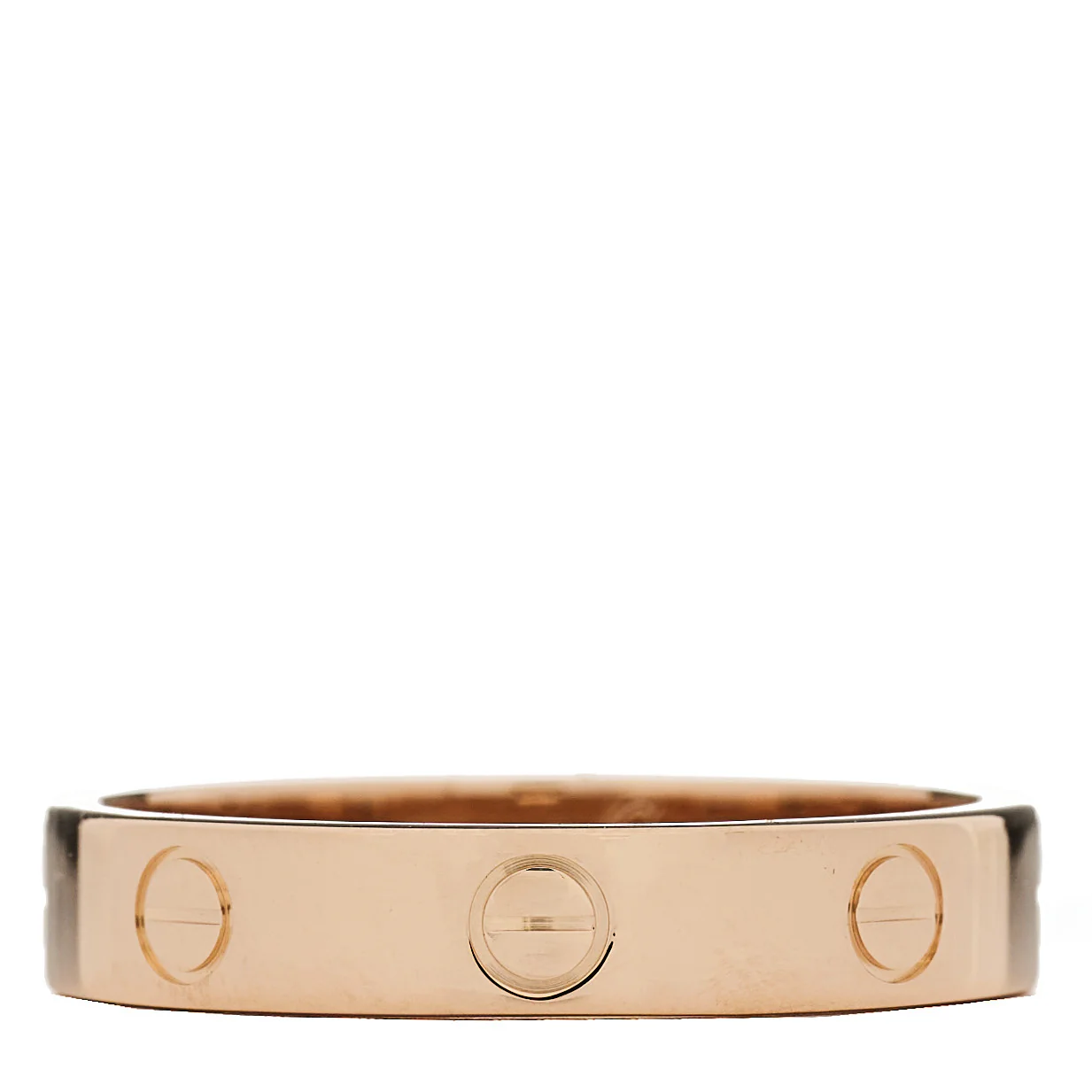 18K Pink Gold 3.5mm LOVE Wedding Band Ring 58 8.5