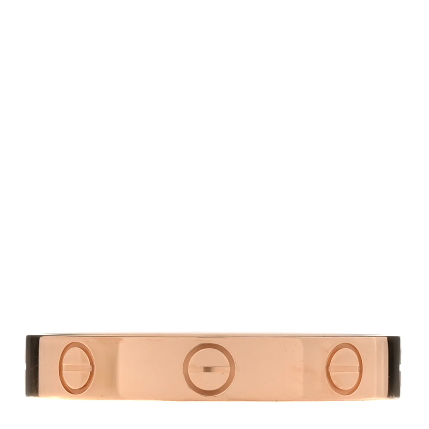 18K Pink Gold 3.5mm LOVE Wedding Band Ring 59 8.75
