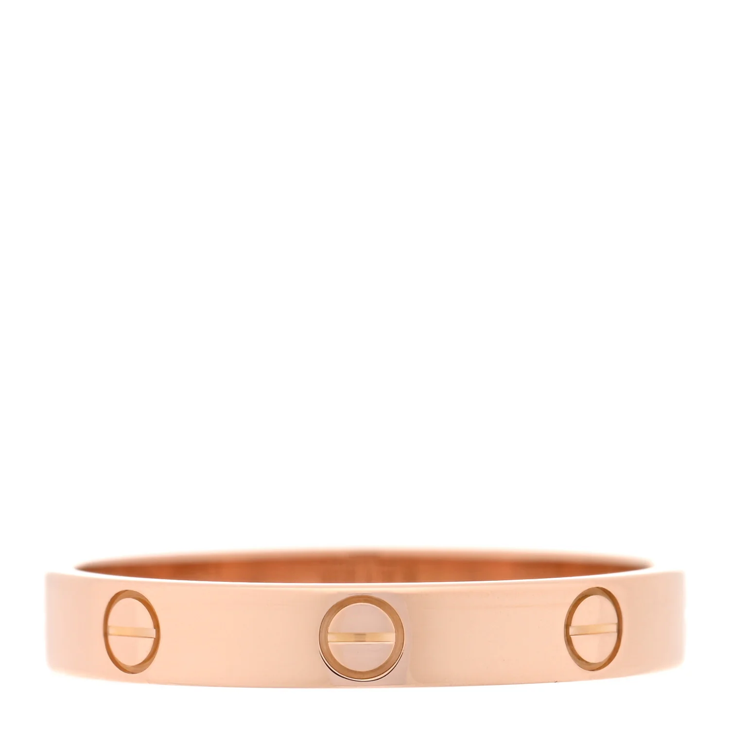 18K Pink Gold 3.5mm LOVE Wedding Band Ring 64 10.75 - Image 3