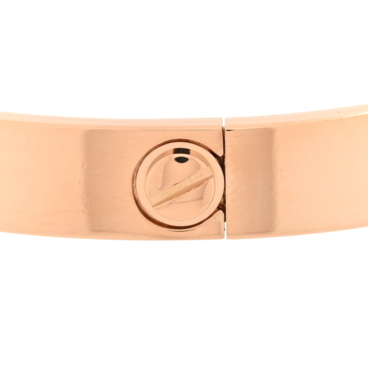 18K Pink Gold 4 Diamond LOVE Bracelet 16 - Image 5