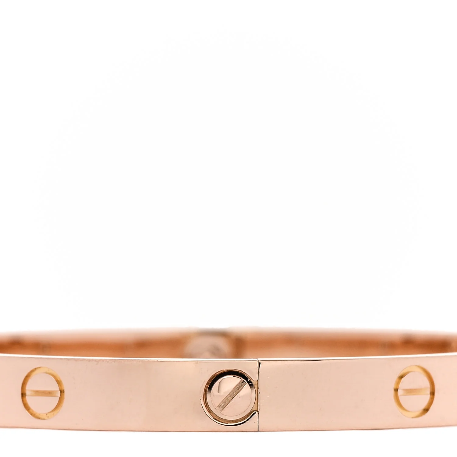 18K Pink Gold 4 Diamond LOVE Bracelet 19 - Image 5