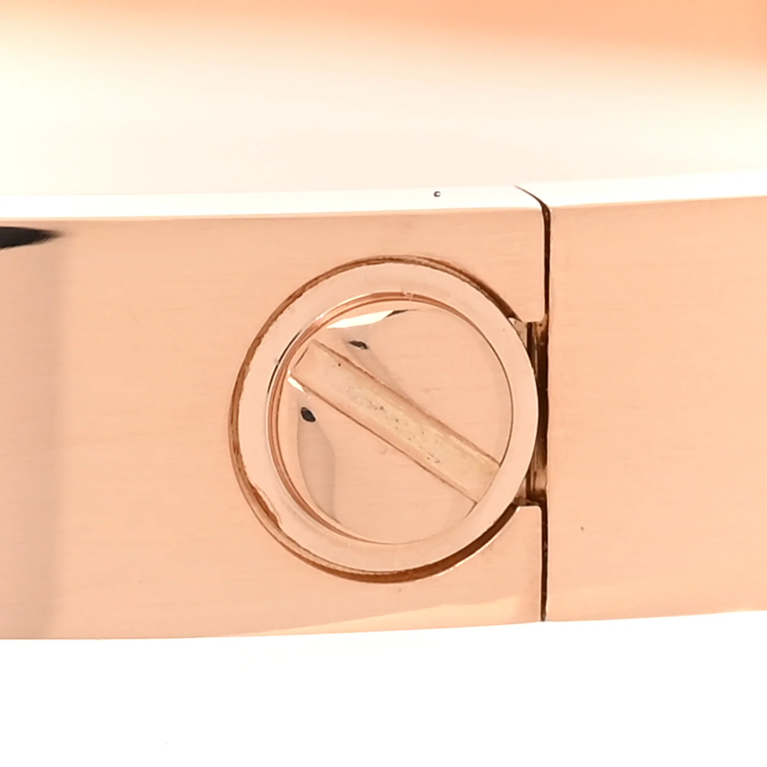 18K Pink Gold 4 Diamond LOVE Bracelet 19 - Image 4