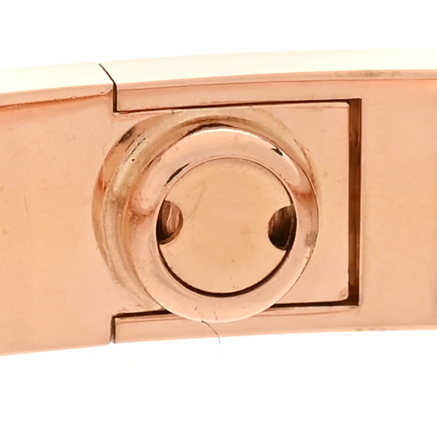 18K Pink Gold 4 Diamond LOVE Bracelet 19 - Image 6