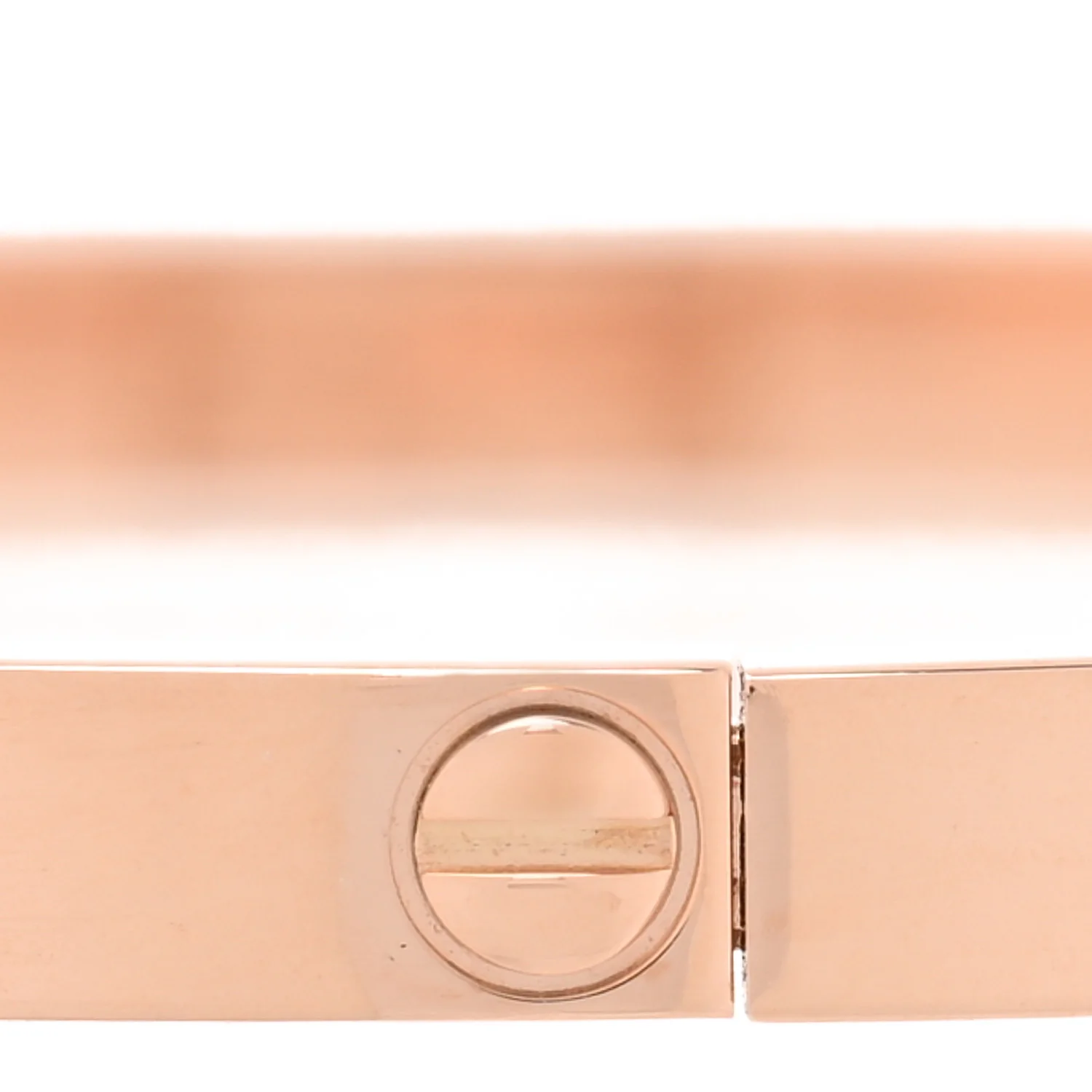 18K Pink Gold 6 Diamond Small LOVE Bracelet 17 - Image 4