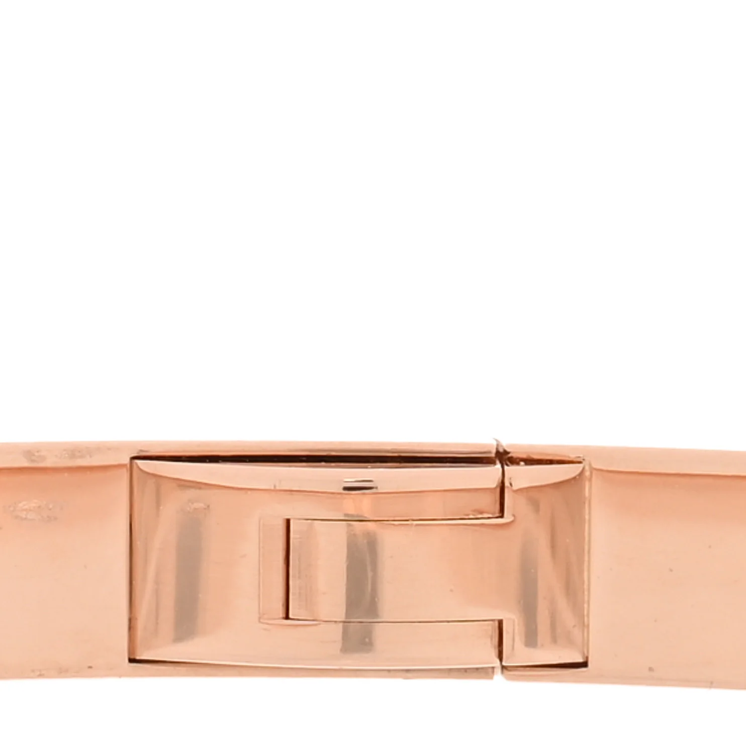 18K Pink Gold 6 Diamond Small LOVE Bracelet 17 - Image 5