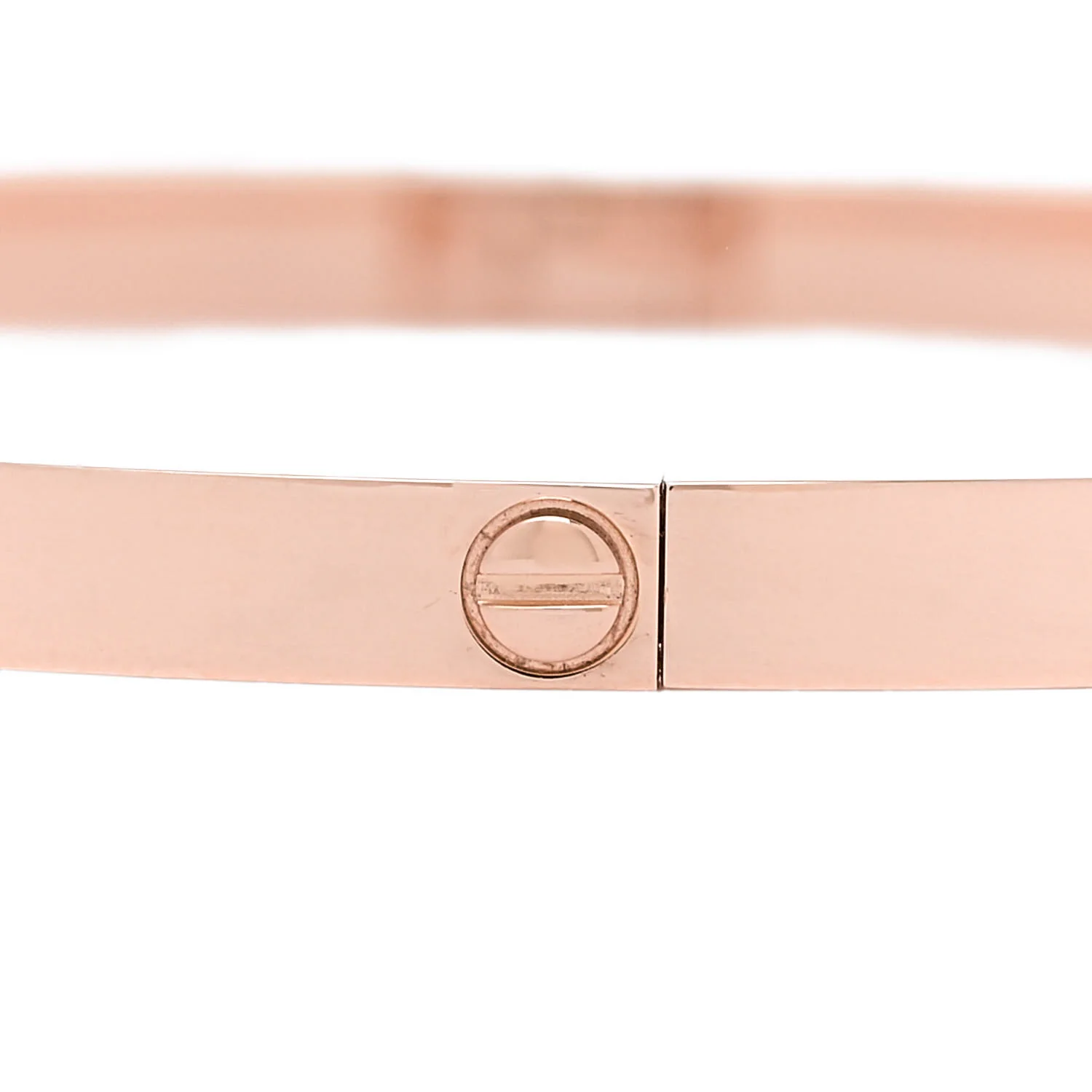 18K Pink Gold 6 Diamond Small LOVE Bracelet 20 - Image 4
