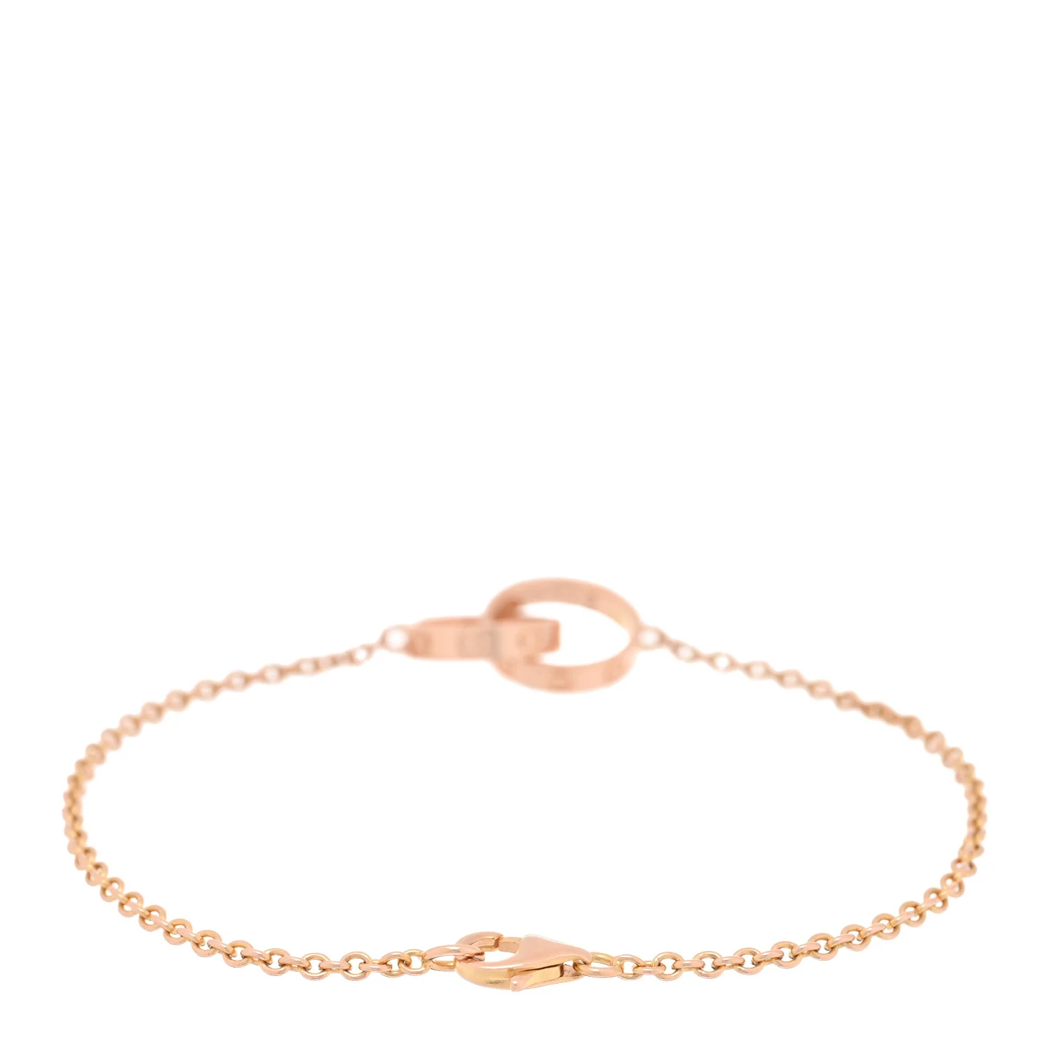 18K Pink Gold Interlocking LOVE Bracelet - Image 2