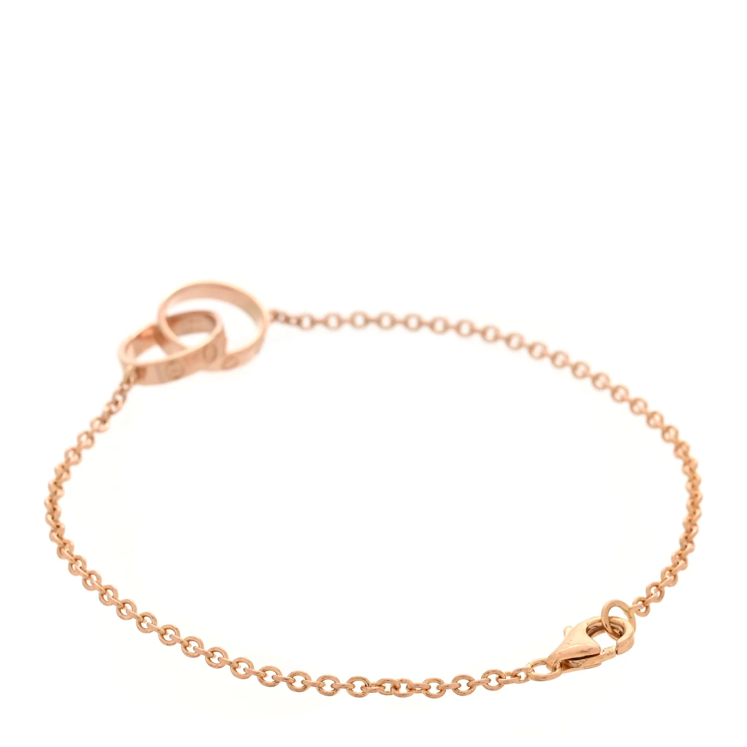 18K Pink Gold Interlocking LOVE Bracelet - Image 2