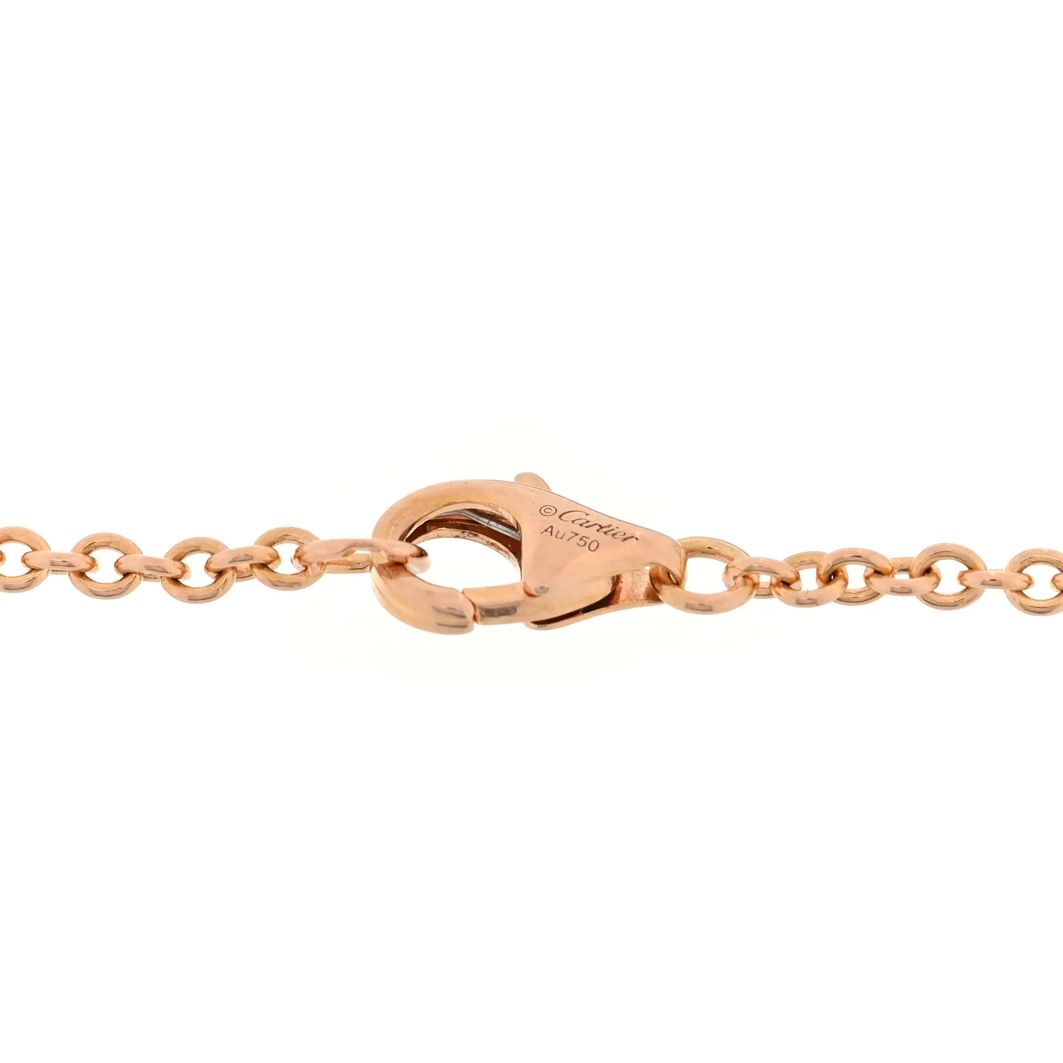 18K Pink Gold Interlocking LOVE Bracelet - Image 3
