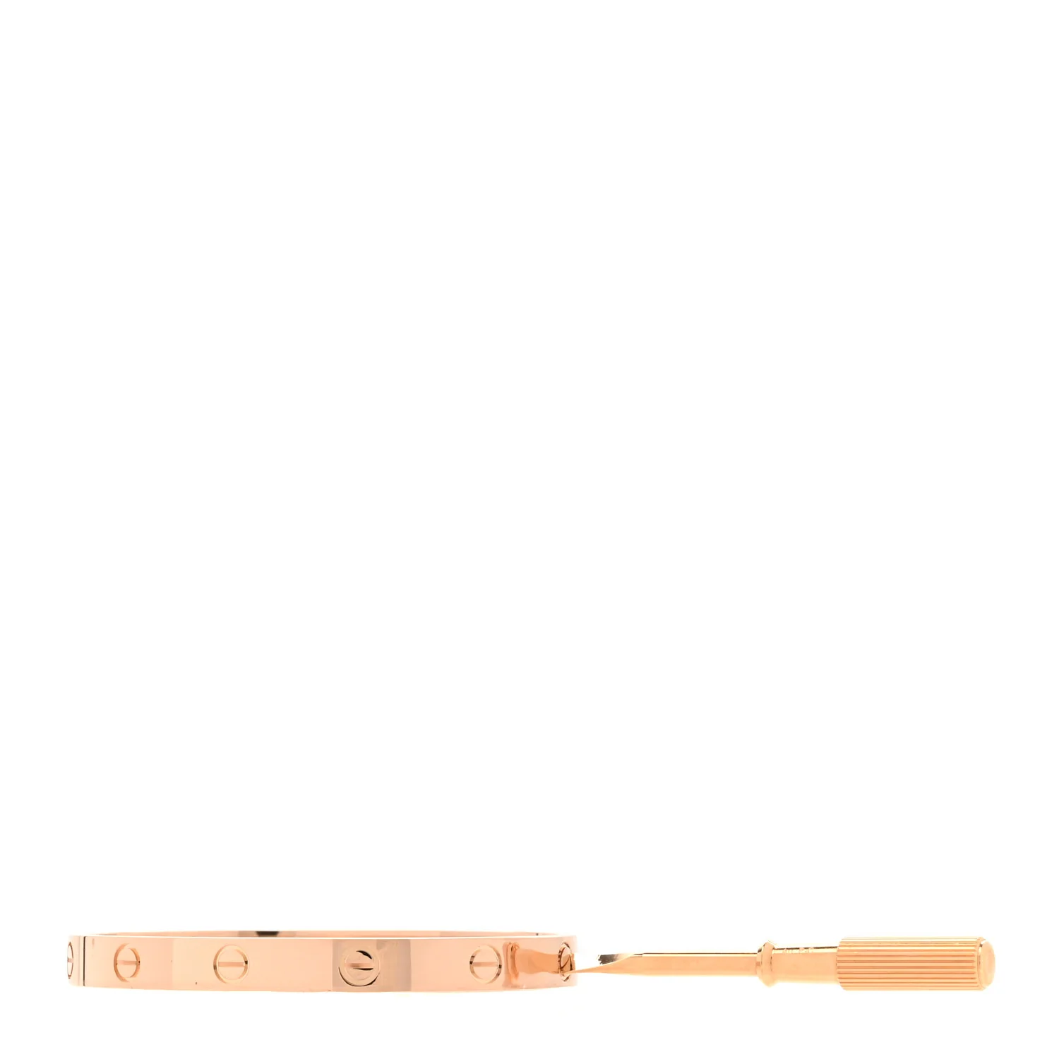 18K Pink Gold LOVE Bracelet 17 - Image 3