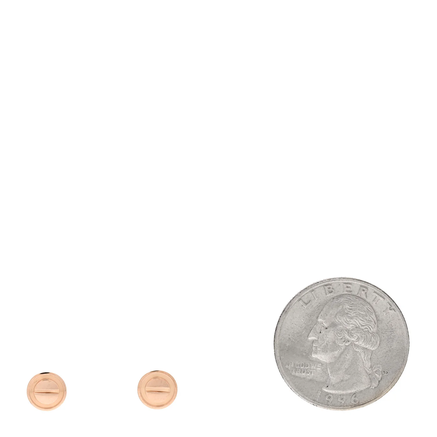 18K Pink Gold LOVE Earrings - Image 2