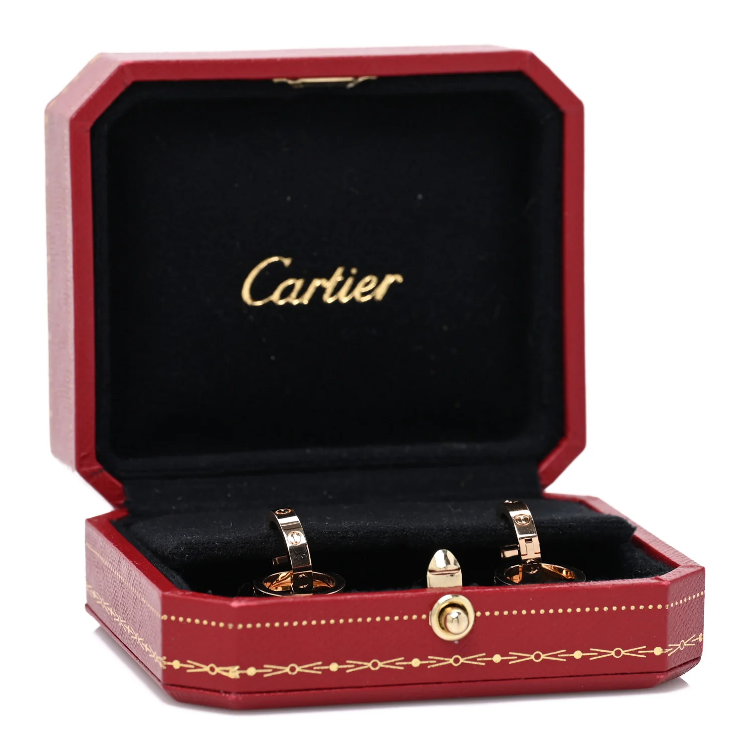18K Pink Gold LOVE Multiwear Earrings - Image 5